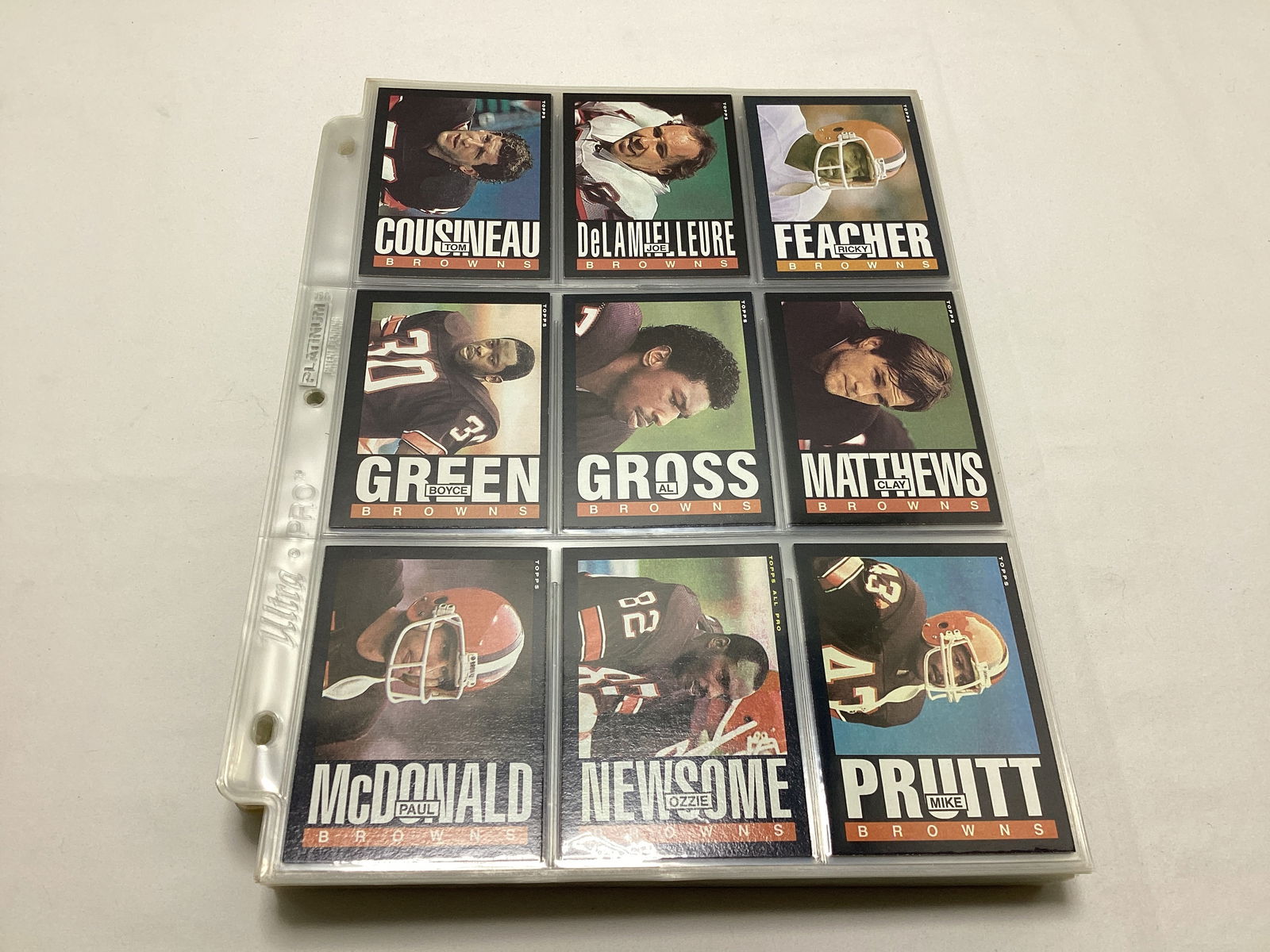 1985 Topps NFL Football Cards in Binder Pages - 5