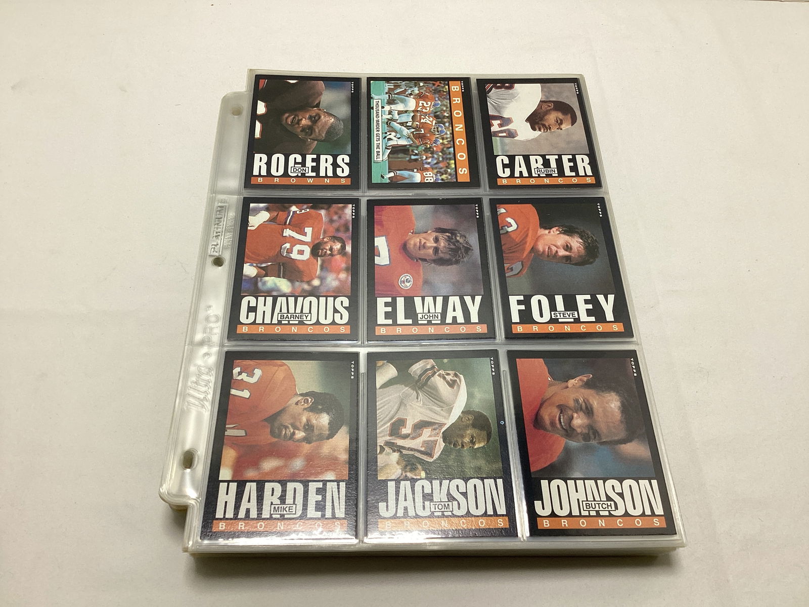 1985 Topps NFL Football Cards in Binder Pages - 6