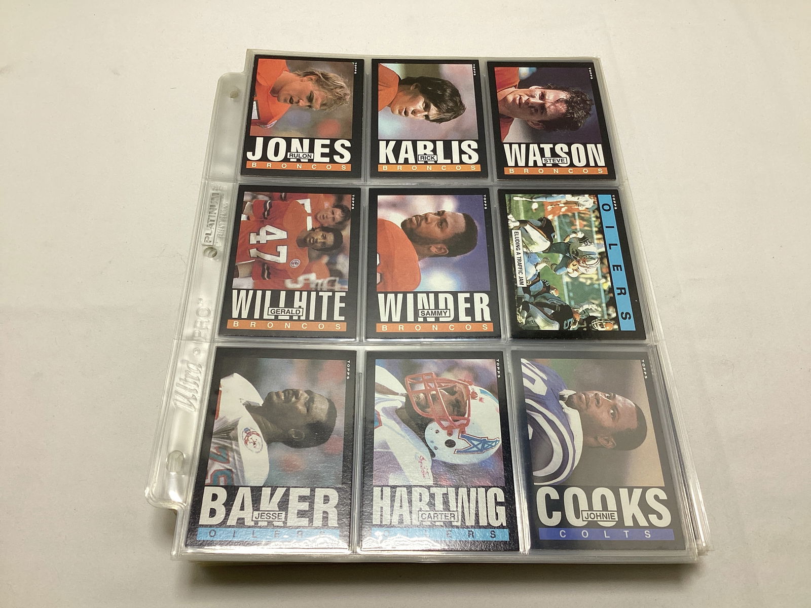 1985 Topps NFL Football Cards in Binder Pages - 7