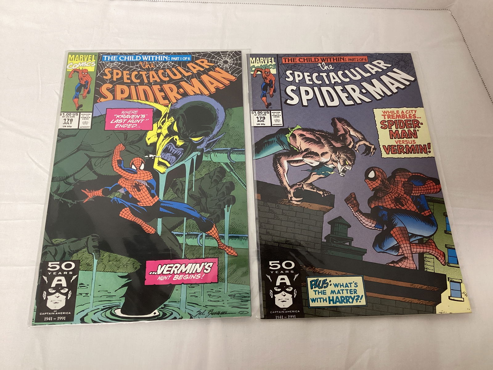 The Spectacular Spider-Man 176-179 Marvel Comic Books - 2
