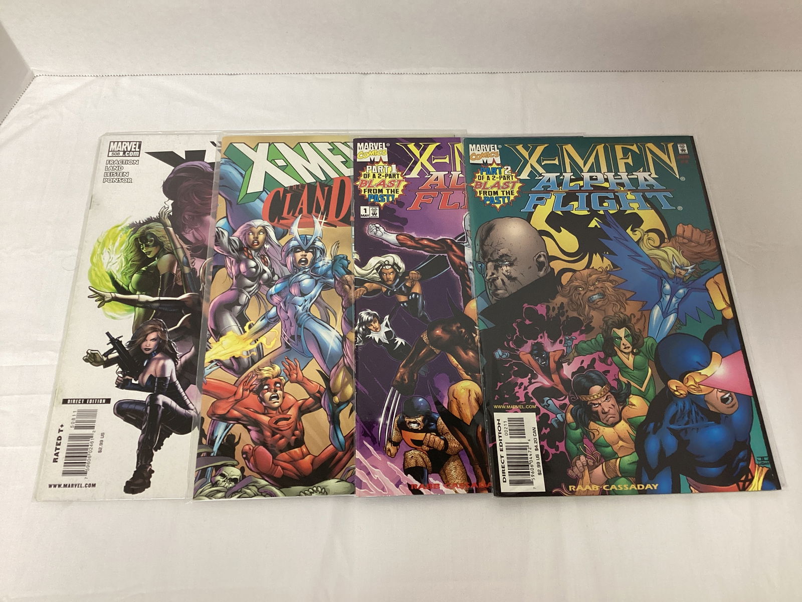 Four X-Men Marvel Comic Books (1 of 3)