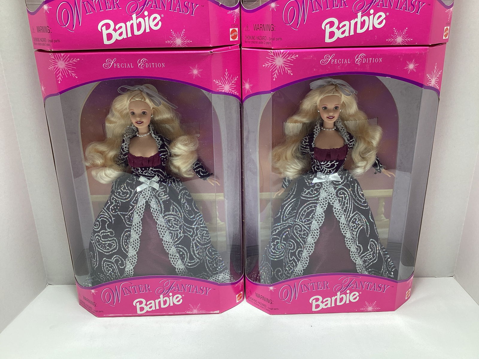 Four Winter Fantasy Barbie Dolls - 3