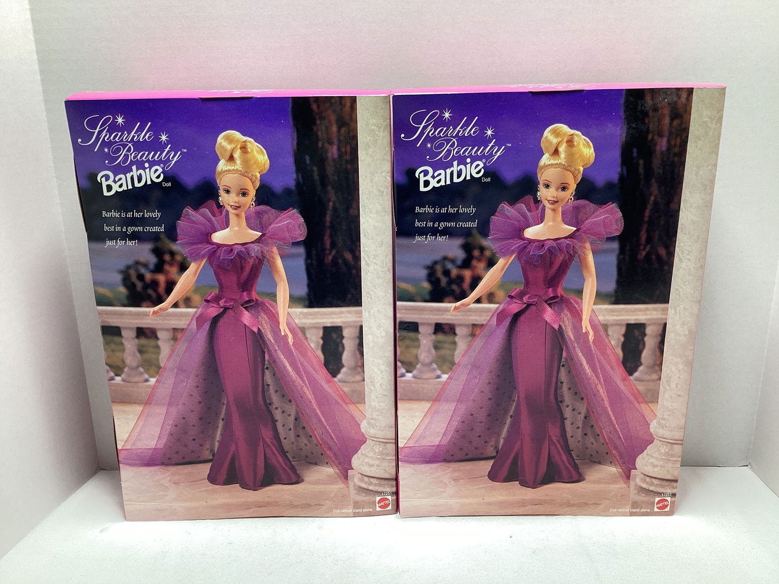 Two Sparkle Beauty Barbie Dolls - 2