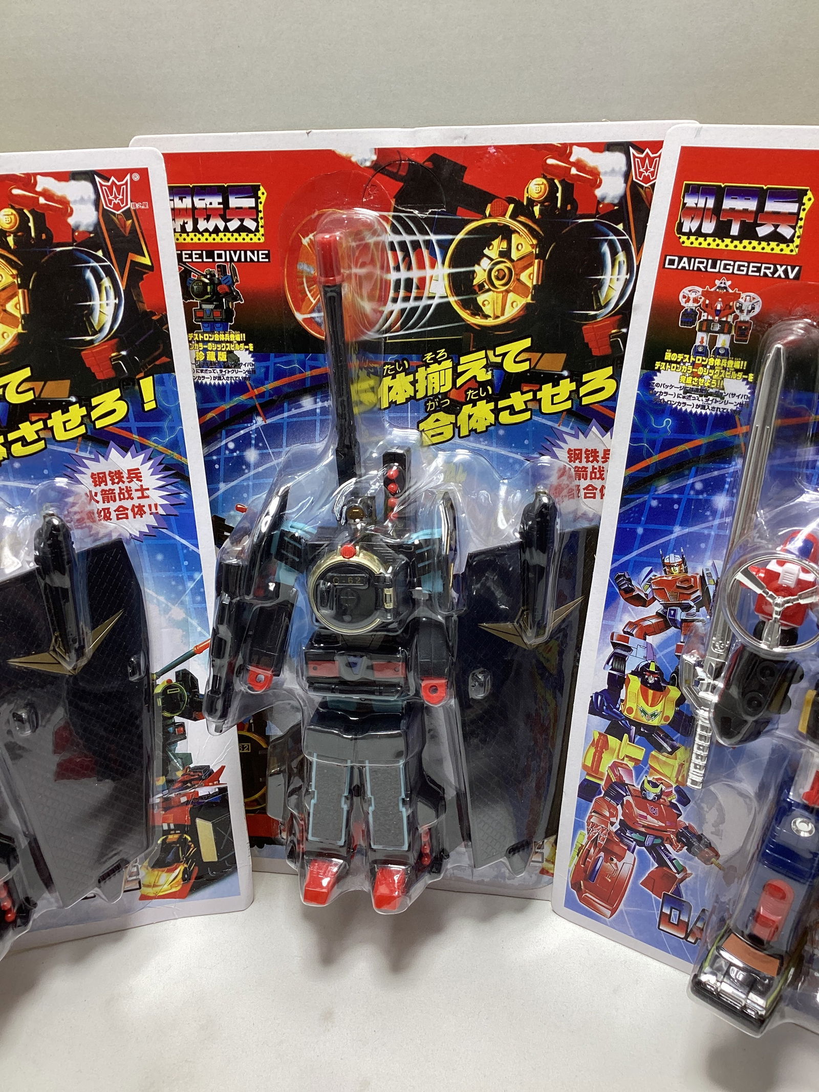 Three Chinese Japanese Transformer Figures - 3