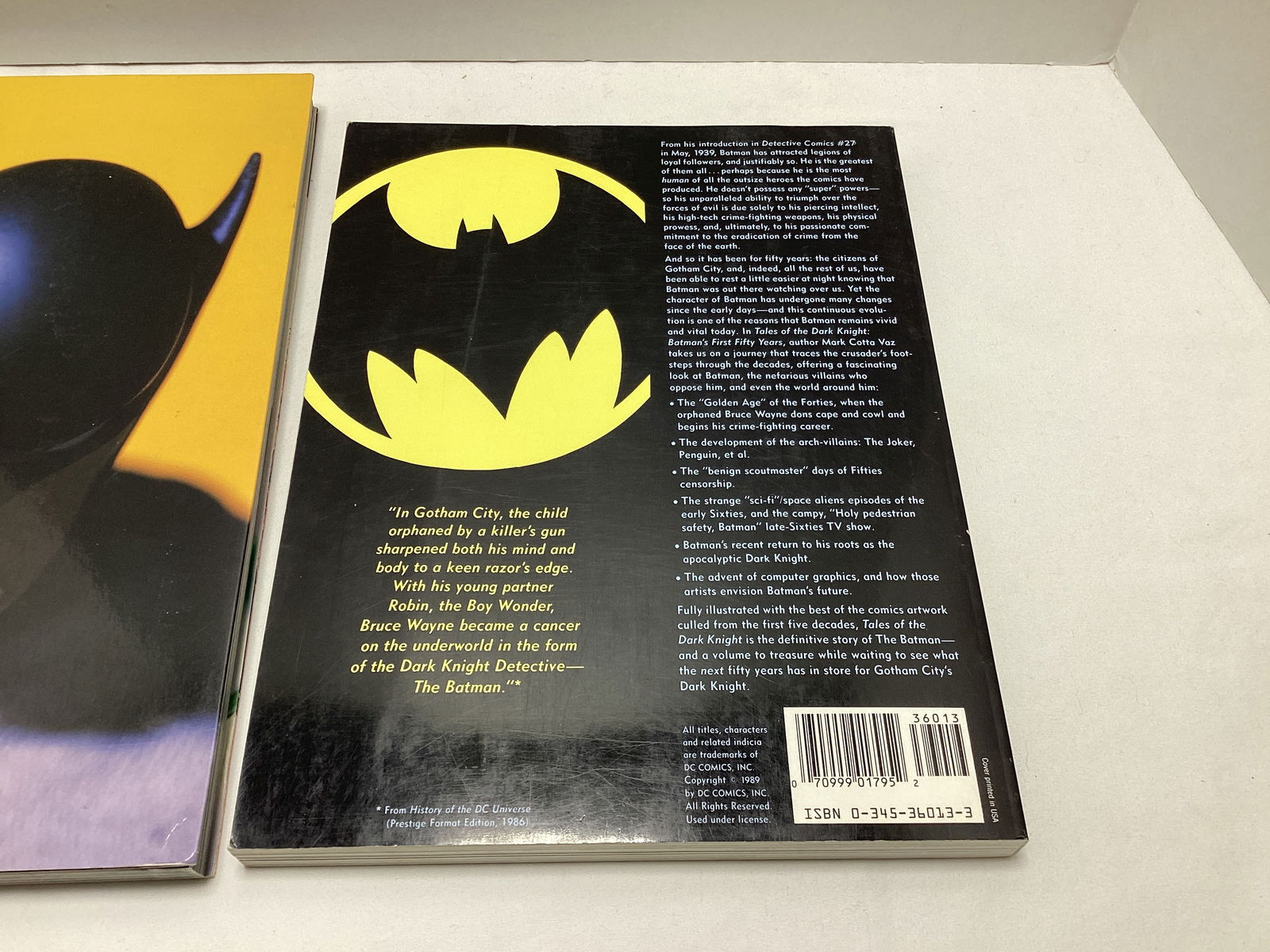 Two DC Comics History of Batman Books - 3