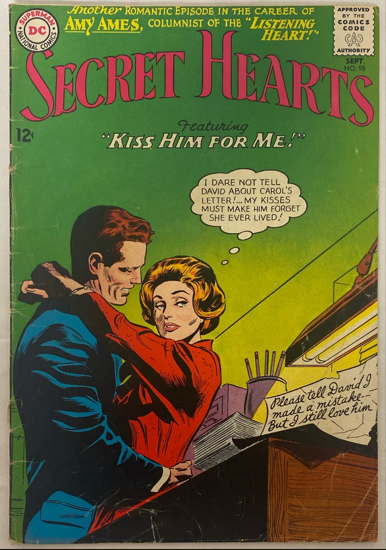 Secret Hearts 98 DC Comic Book: 1964, Please preview and see all photos for condition