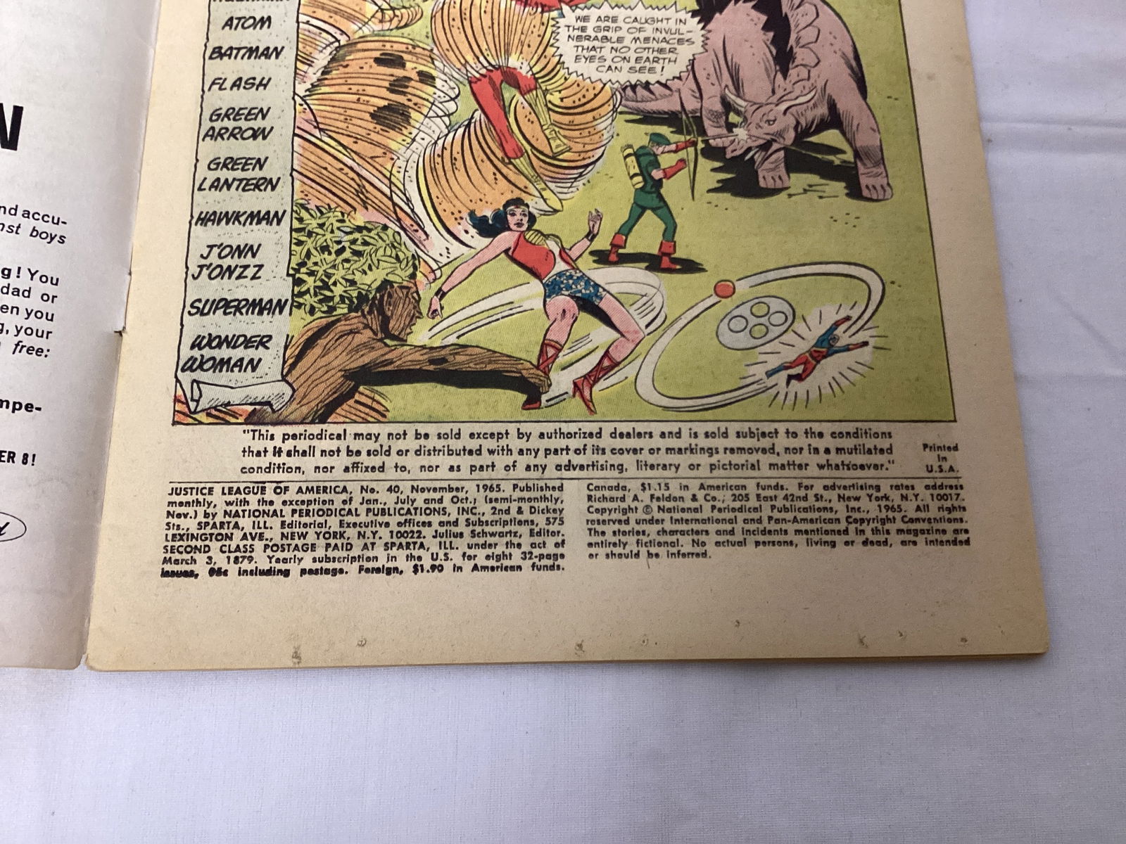 Justice League of America 40 DC Comic Book - 7