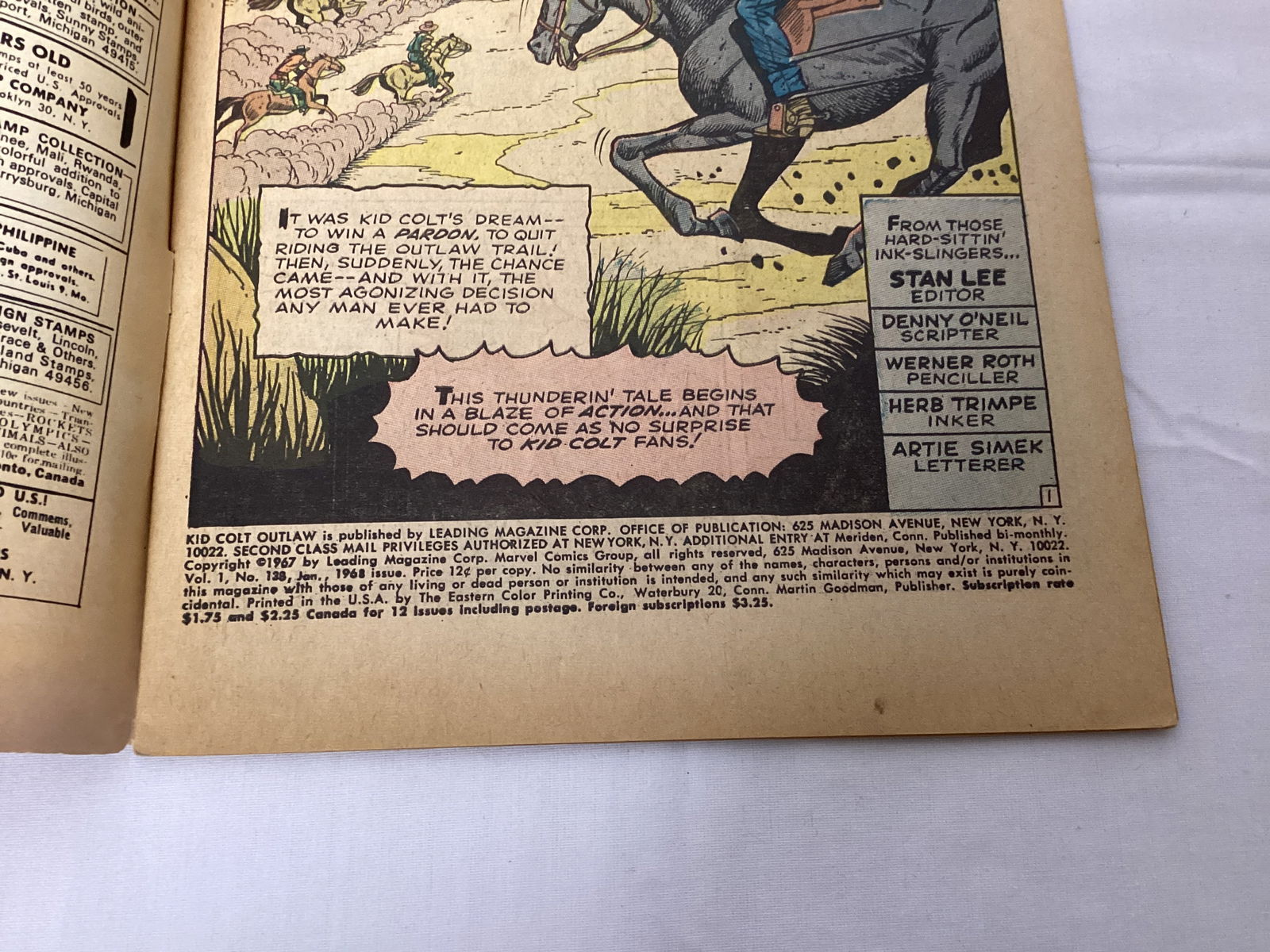 Kid Colt Outlaw 138 Marvel Comic Book - 7