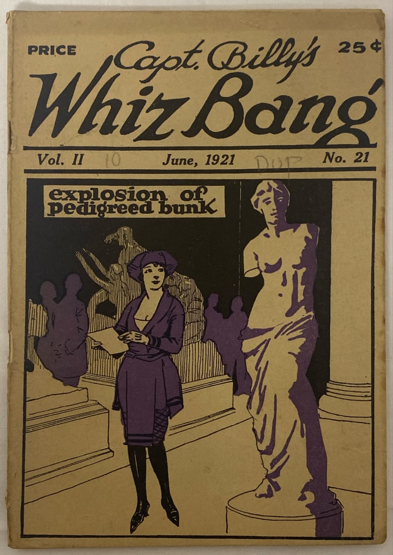 Captain Billy's Whiz Bang Vol. 11 Issue 21 Ash Can: 1921, Please preview and see all photos for condition 