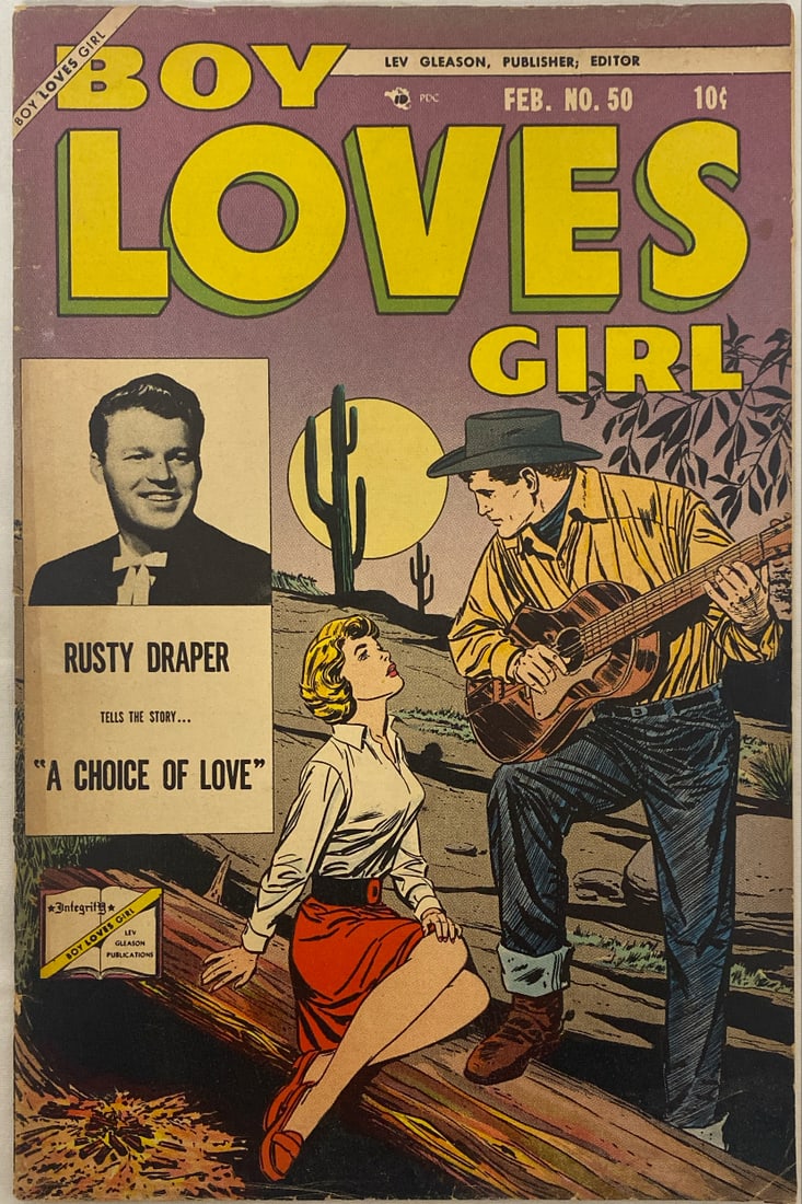 Boy Loves Girl 50 Lev Gleason Comic Book (1 of 8)