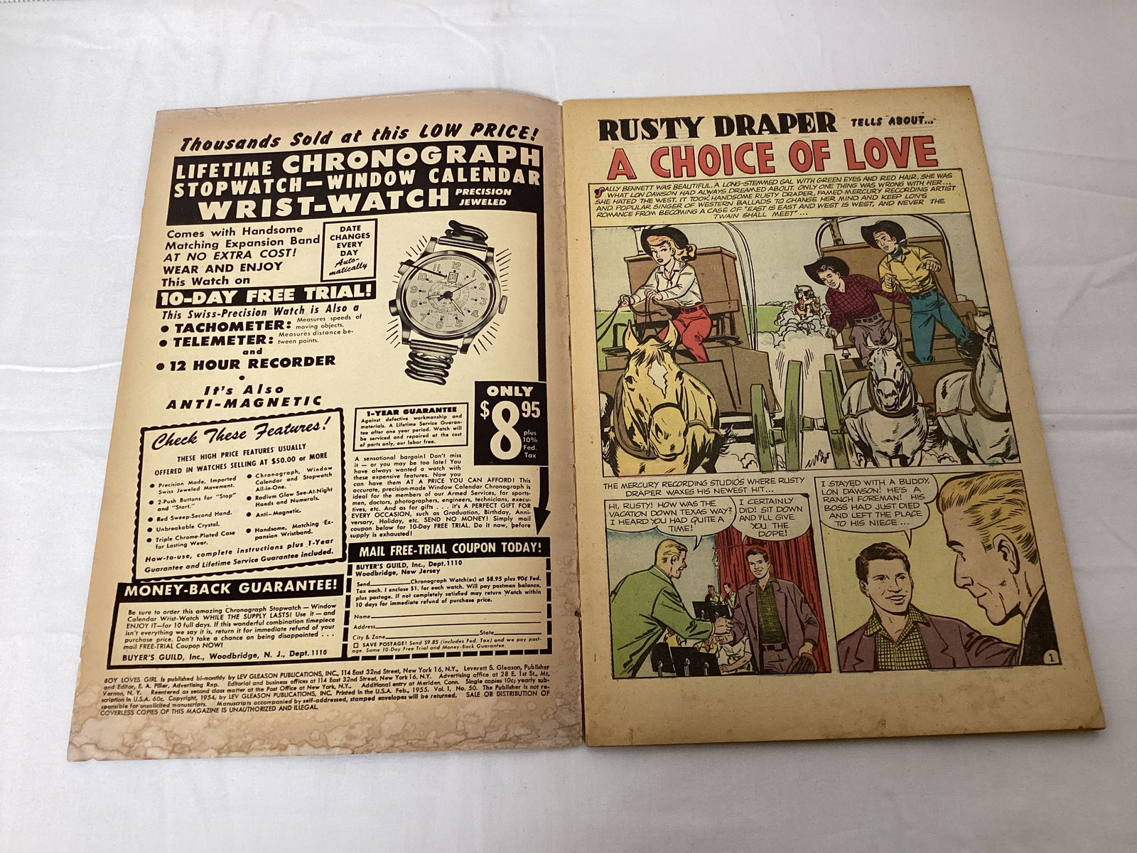 Boy Loves Girl 50 Lev Gleason Comic Book - 6