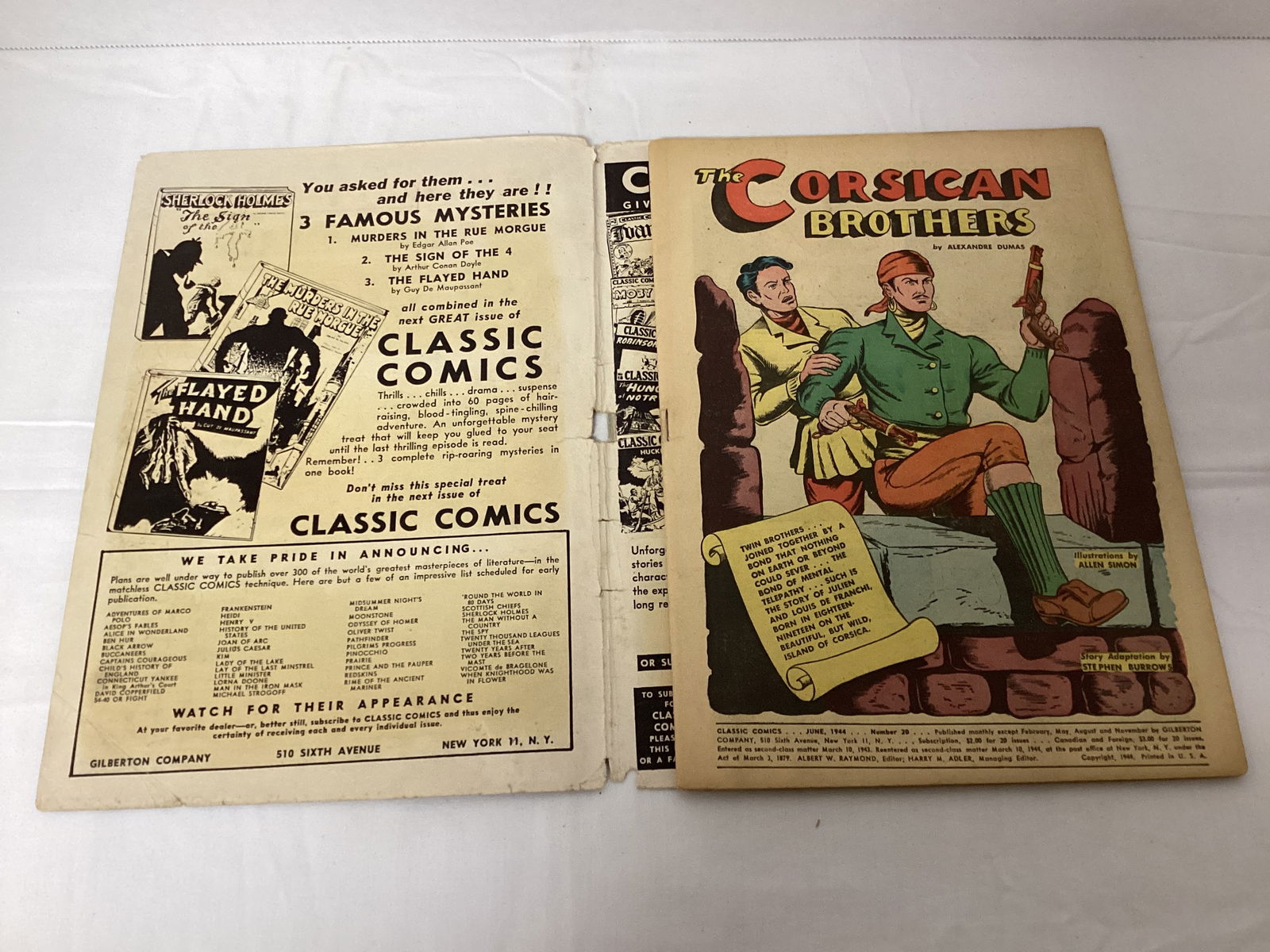 Classic Comics 20 Corsican Brothers Comic Book - 6