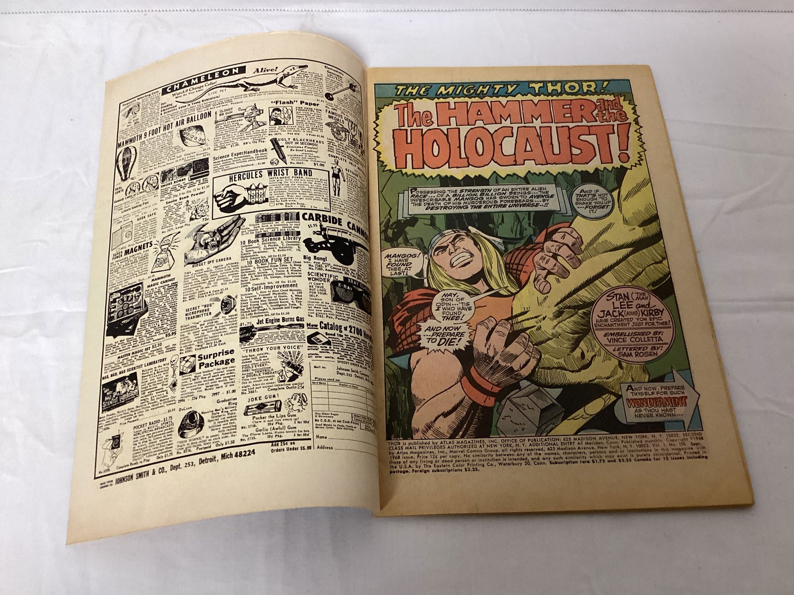 The Mighty Thor 156 Marvel Comic Book - 6