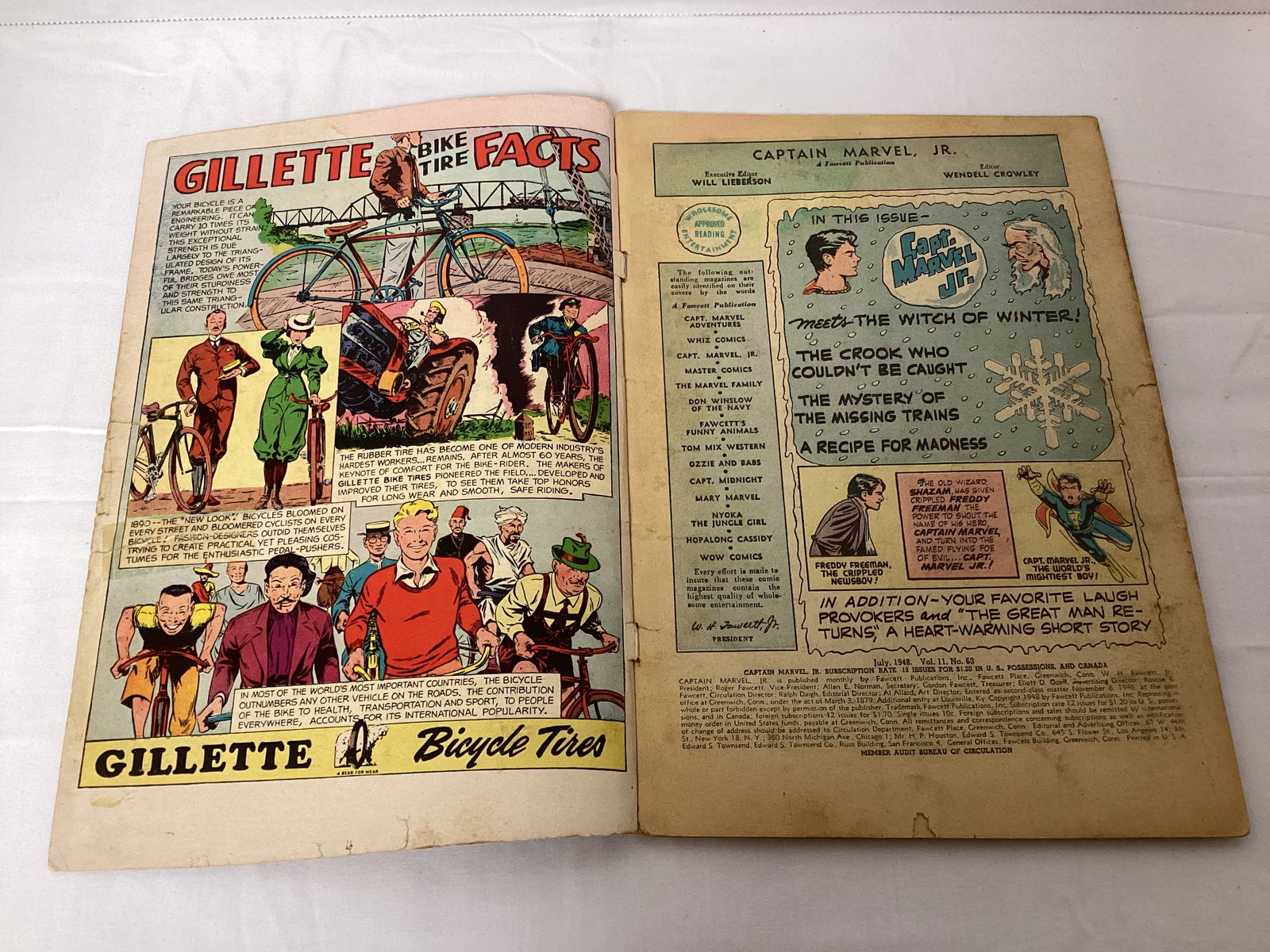 Captain Marvel Jr 63 Fawcett Comic Book - 6