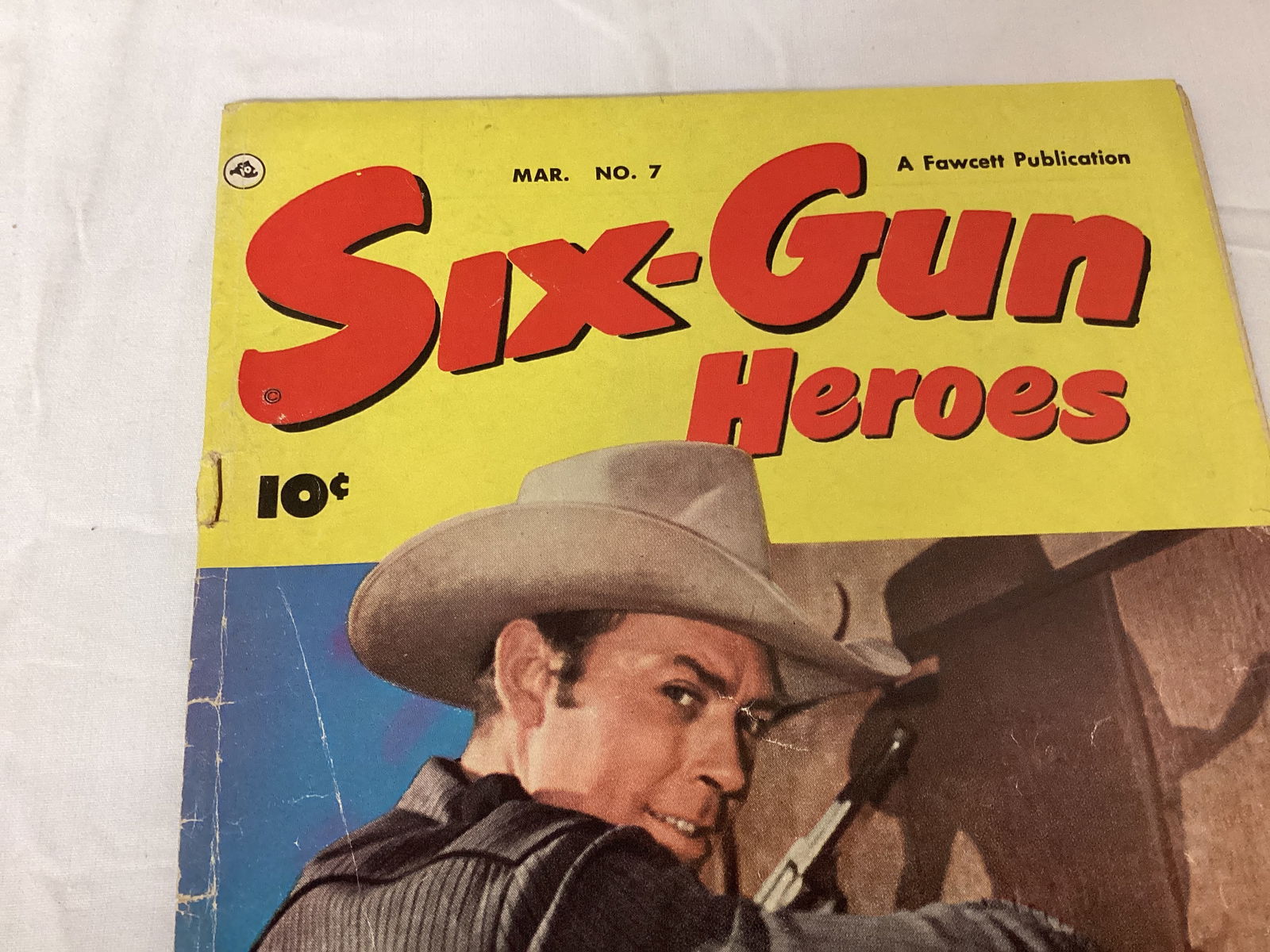 Six-Gun Heroes 7 Fawcett Western Comic Book - 2