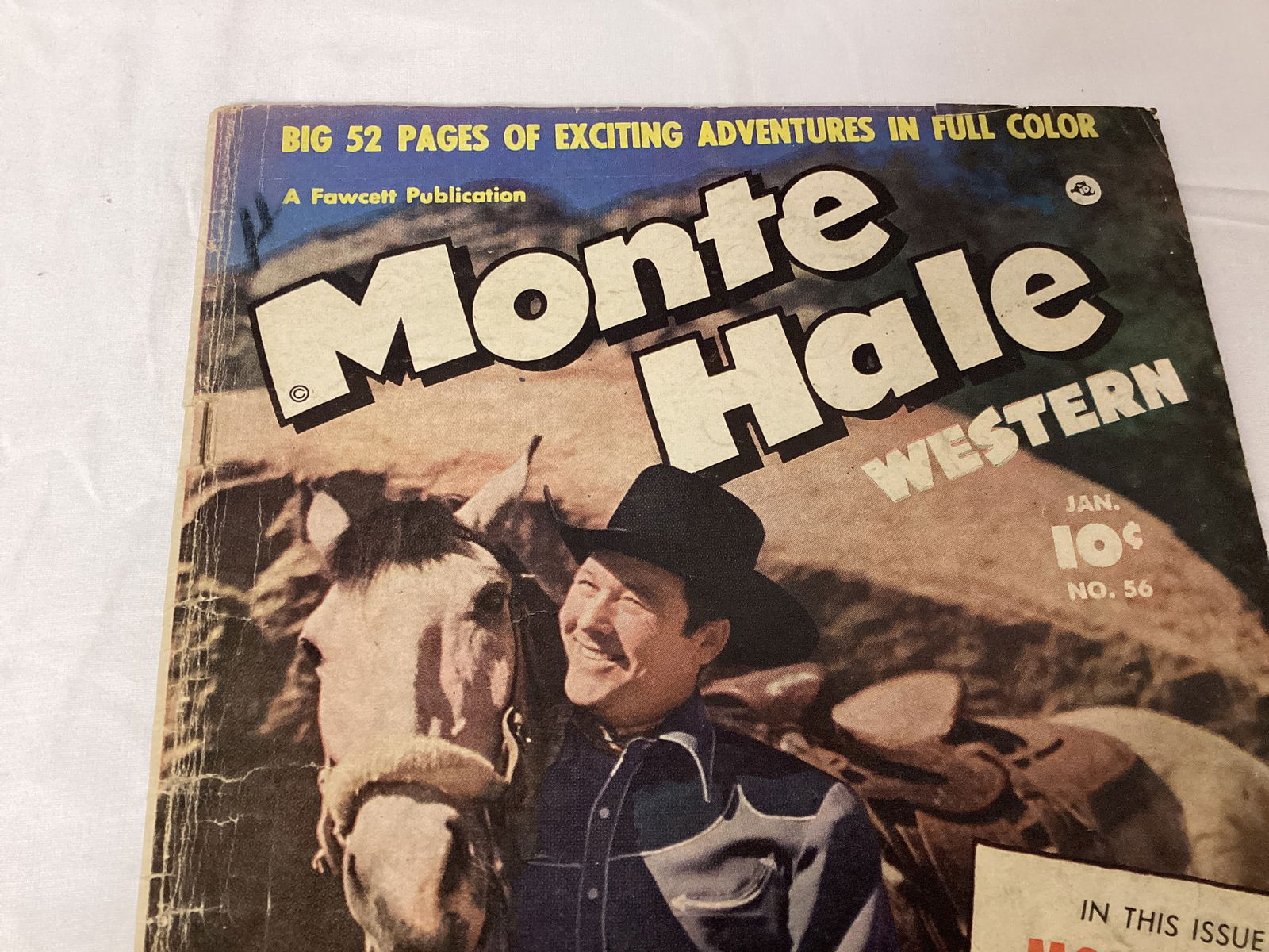 Monte Hale Western 56 Fawcett Comic Book - 2