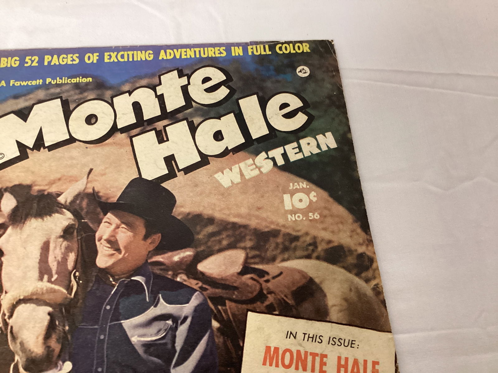 Monte Hale Western 56 Fawcett Comic Book - 3