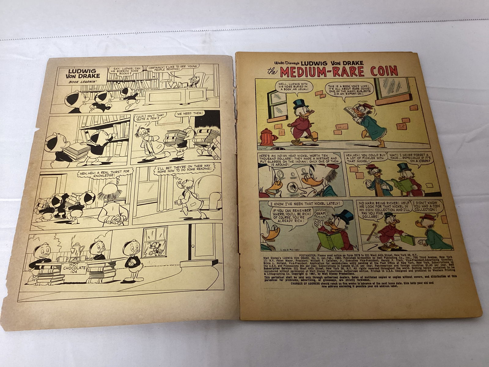 Walt Disney's Ludwig Von Drake 2 Dell Comic Book - 6