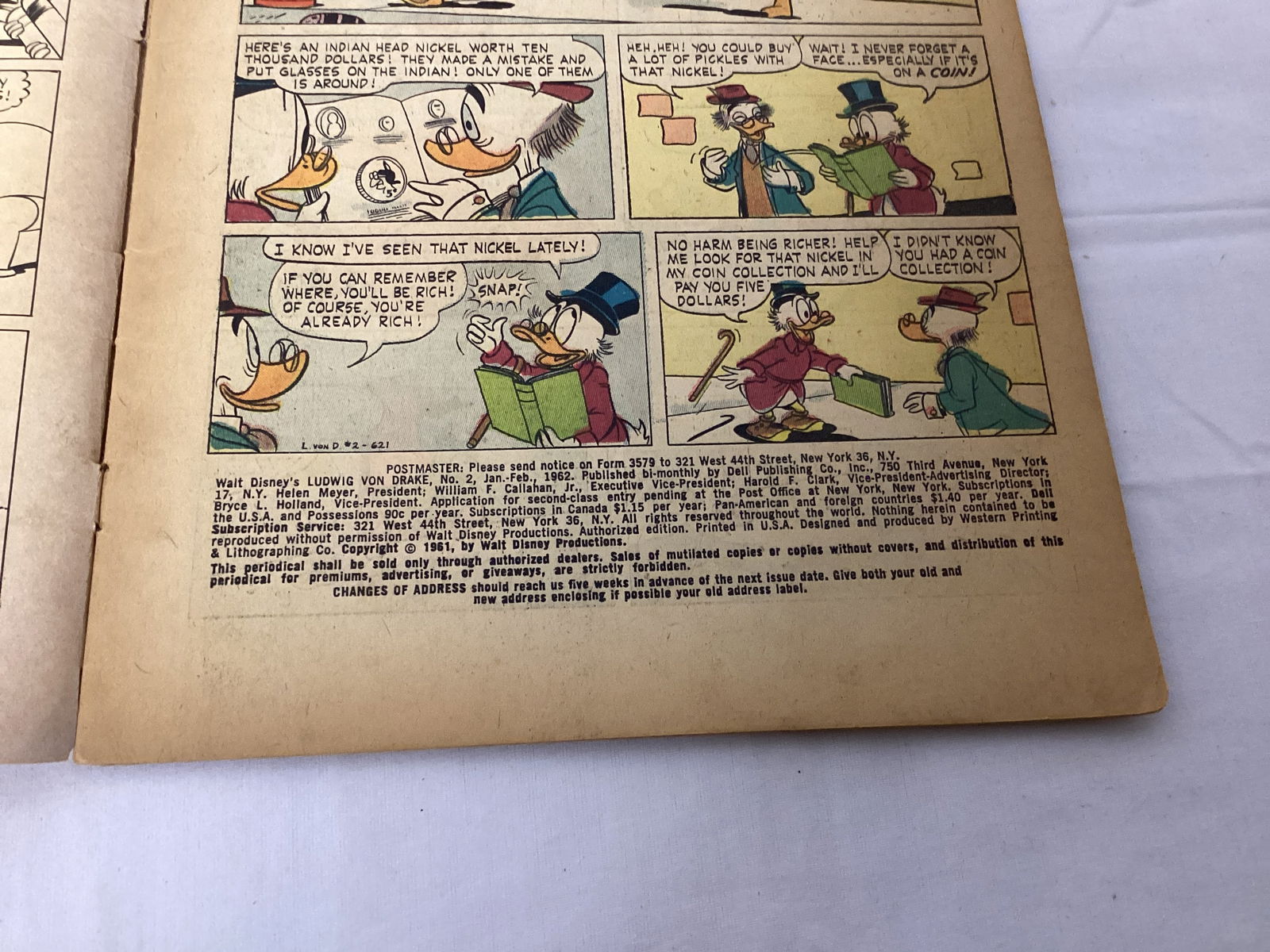 Walt Disney's Ludwig Von Drake 2 Dell Comic Book - 7