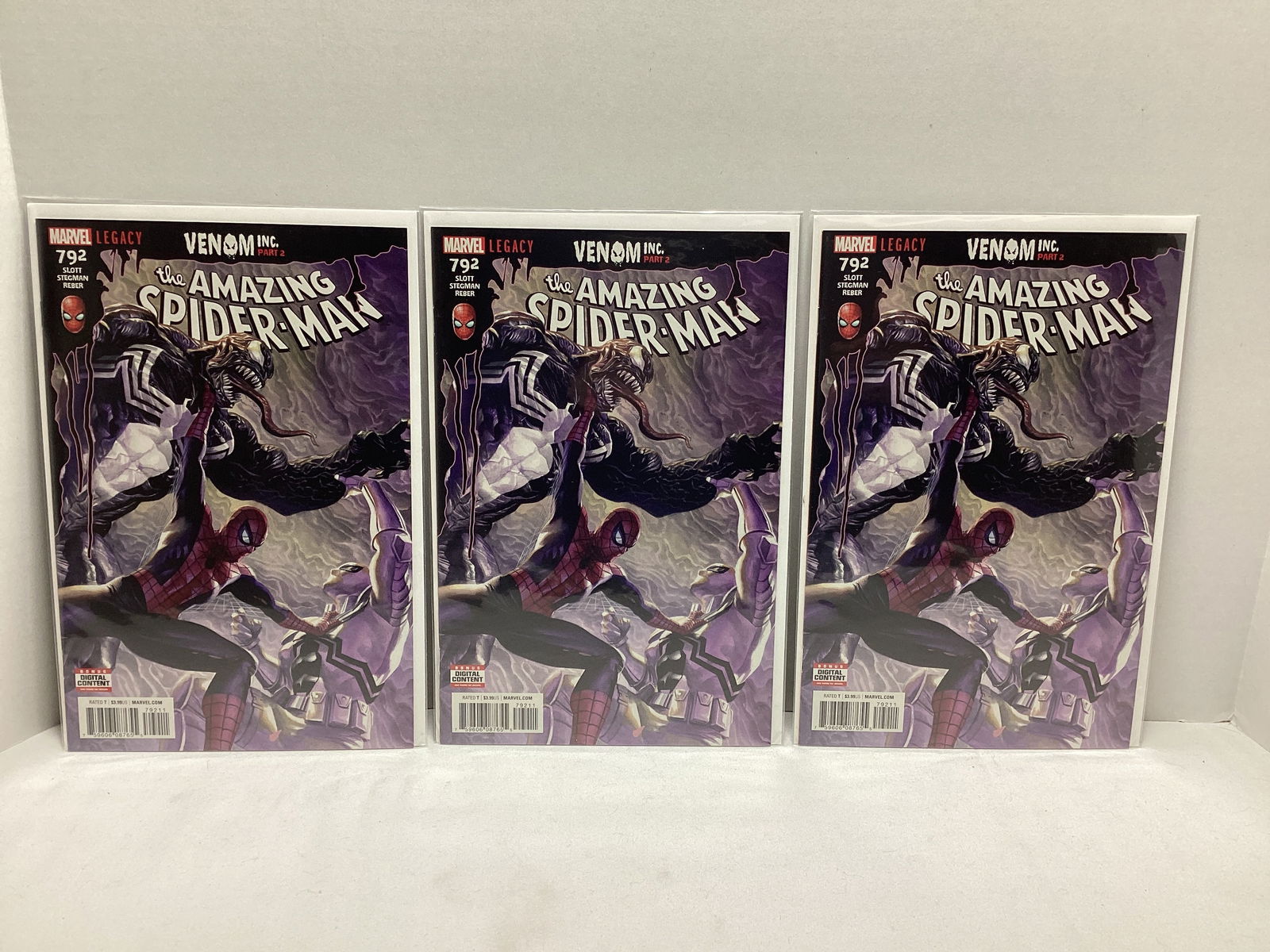 Three Amazing Spider-Man 792 Marvel Comic Books: .