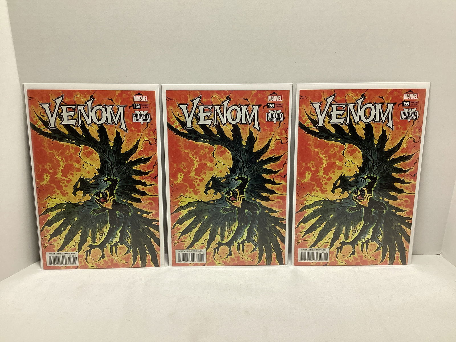 Three Venom 159 Phoenix Variant Marvel Comic Books (1 of 4)