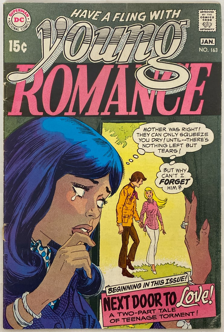 Young Romance 163 DC Comic Book: 1969, Please preview and see all photos for condition