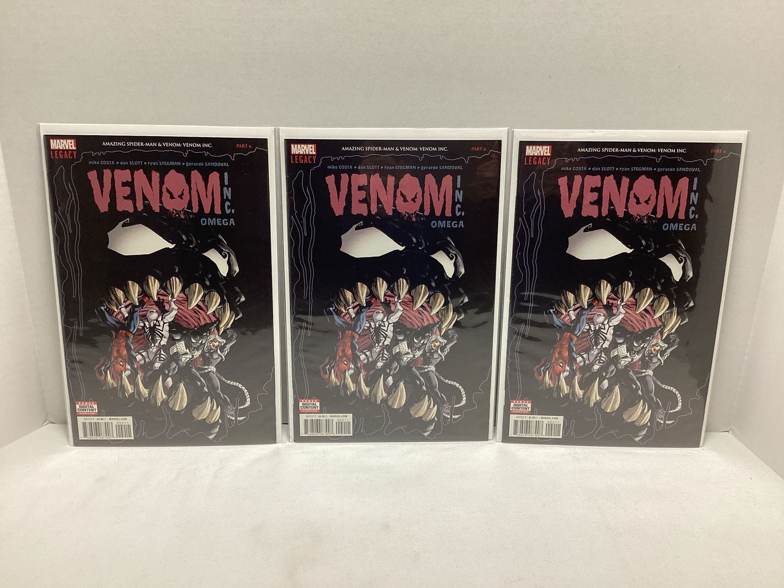 Three Venom Inc. Omega 1 Marvel Comic Books (1 of 4)