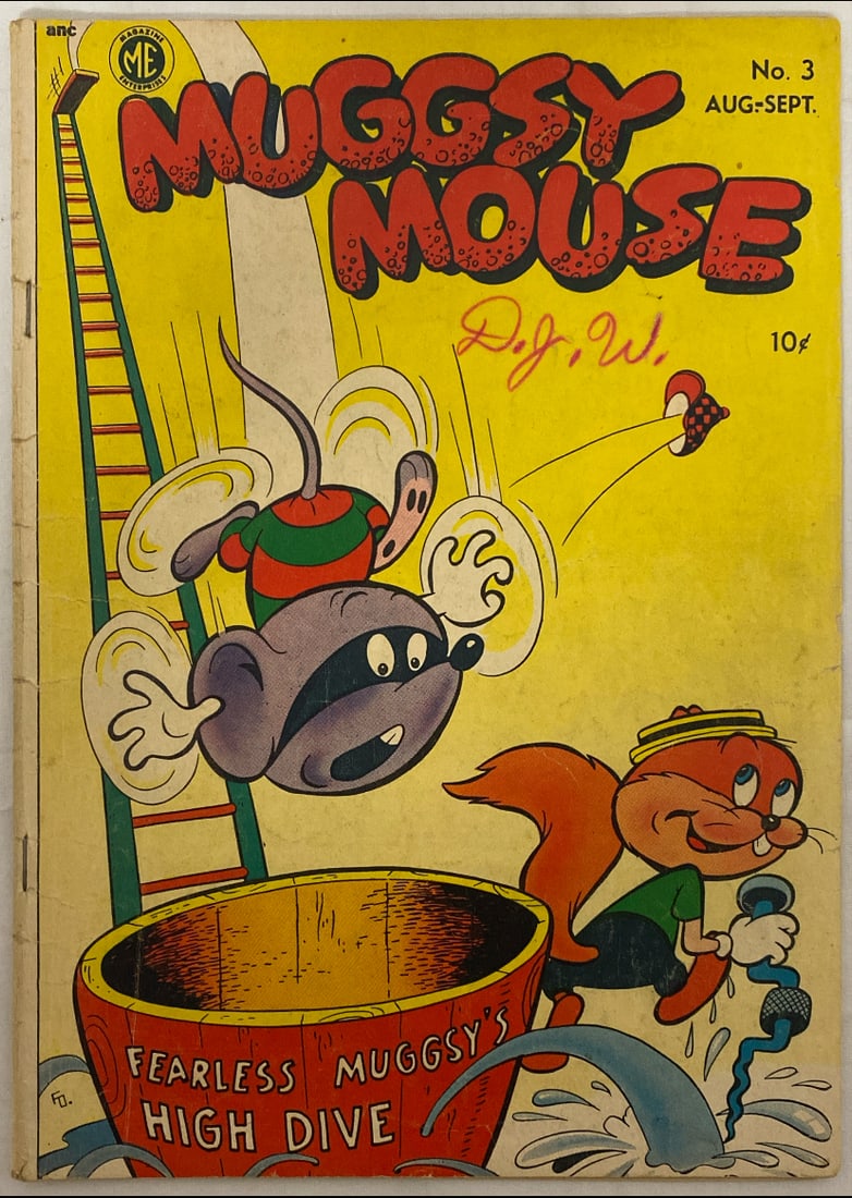 Muggsy Mouse 3 Magazine Enterprises Comic Book: 1950, Please preview and see all photos for condition 