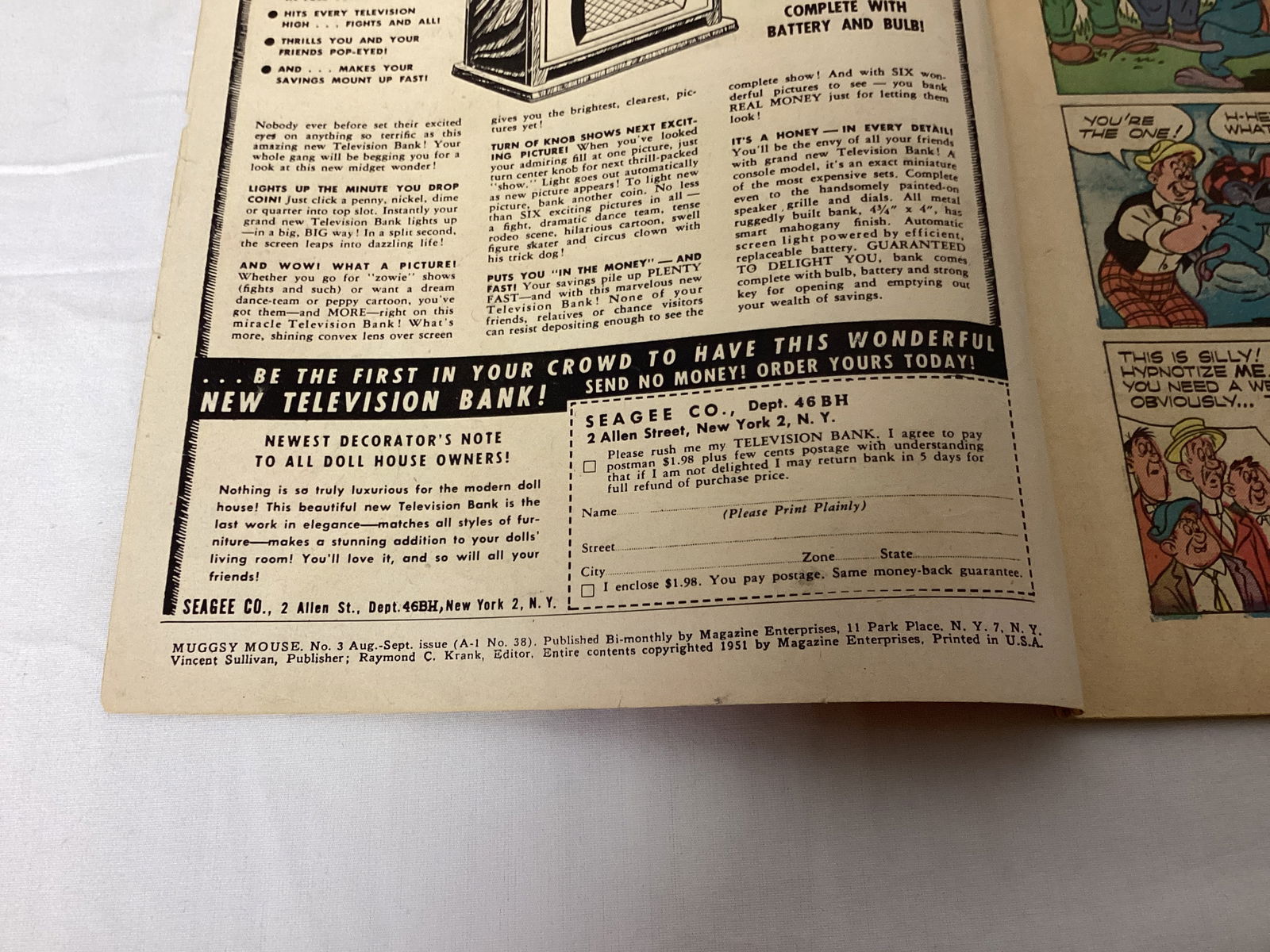 Muggsy Mouse 3 Magazine Enterprises Comic Book - 7