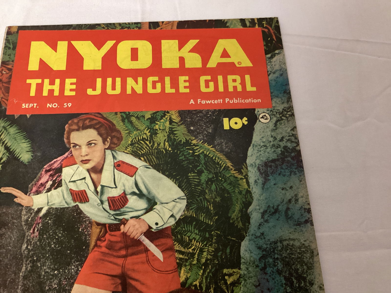 Nyoka the Jungle Girl 59 Fawcett Comic Book - 3
