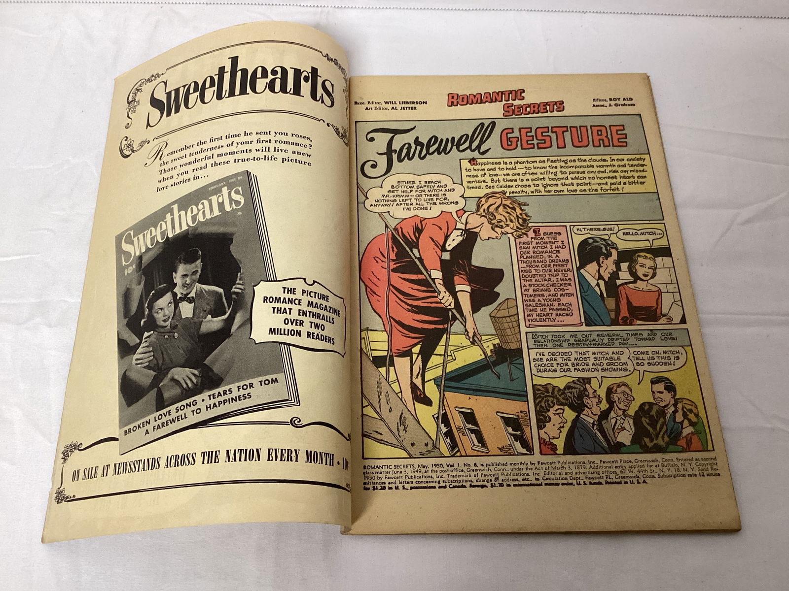 Romantic Secrets 6 Fawcett Comic Book - 6