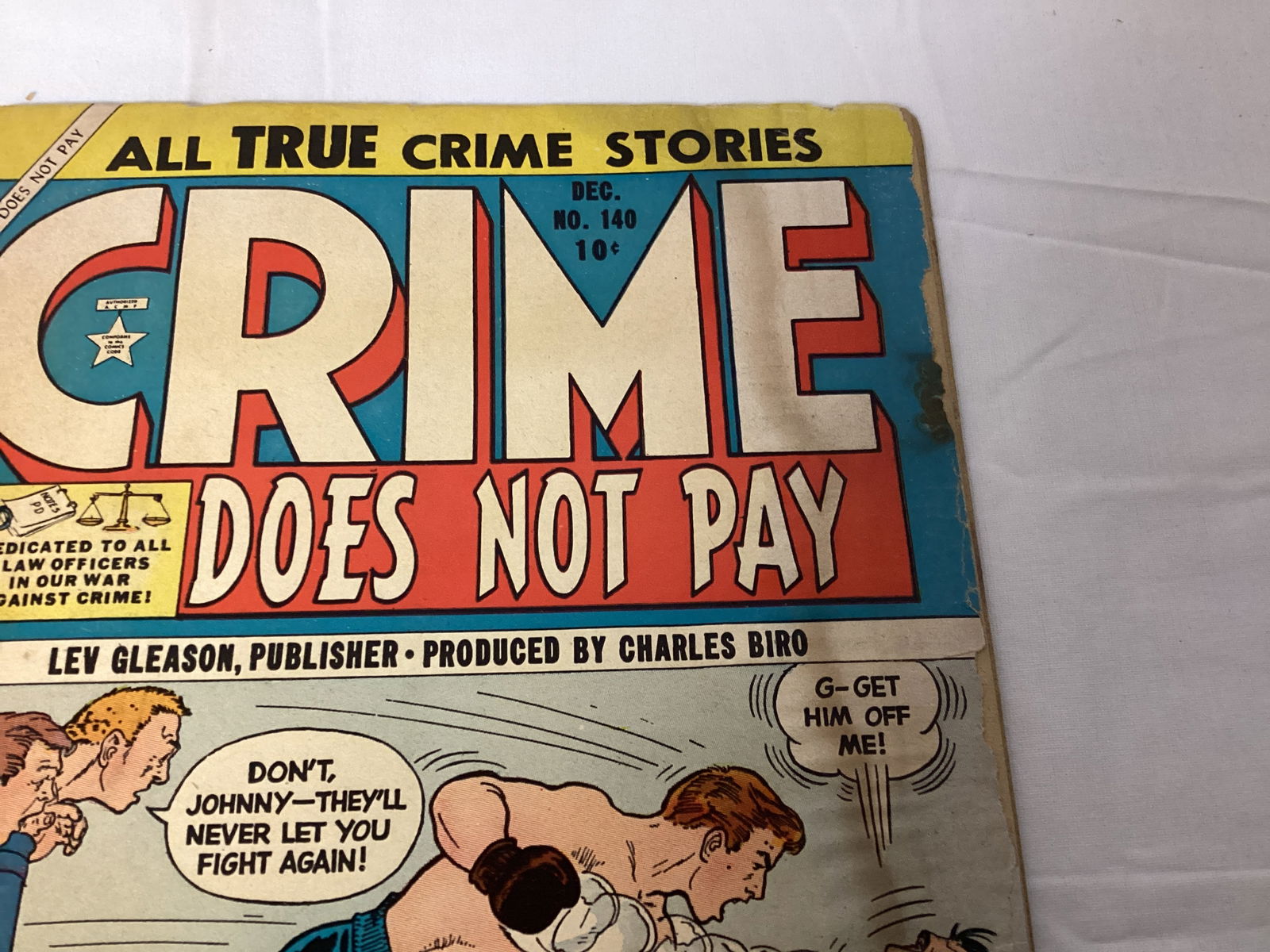 Crime Does Not Pay 140 Lev Gleason Comic Book - 3