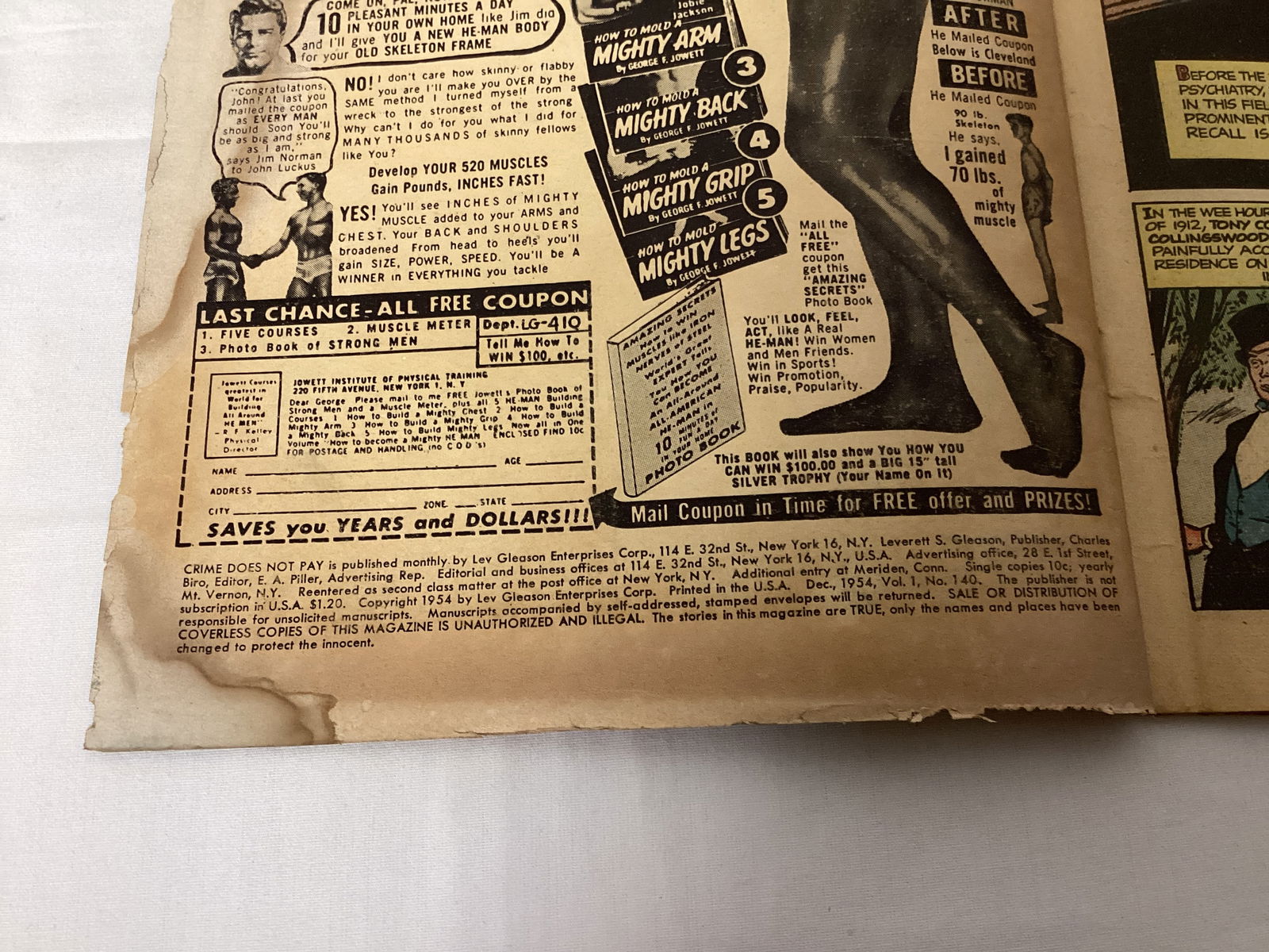 Crime Does Not Pay 140 Lev Gleason Comic Book - 7