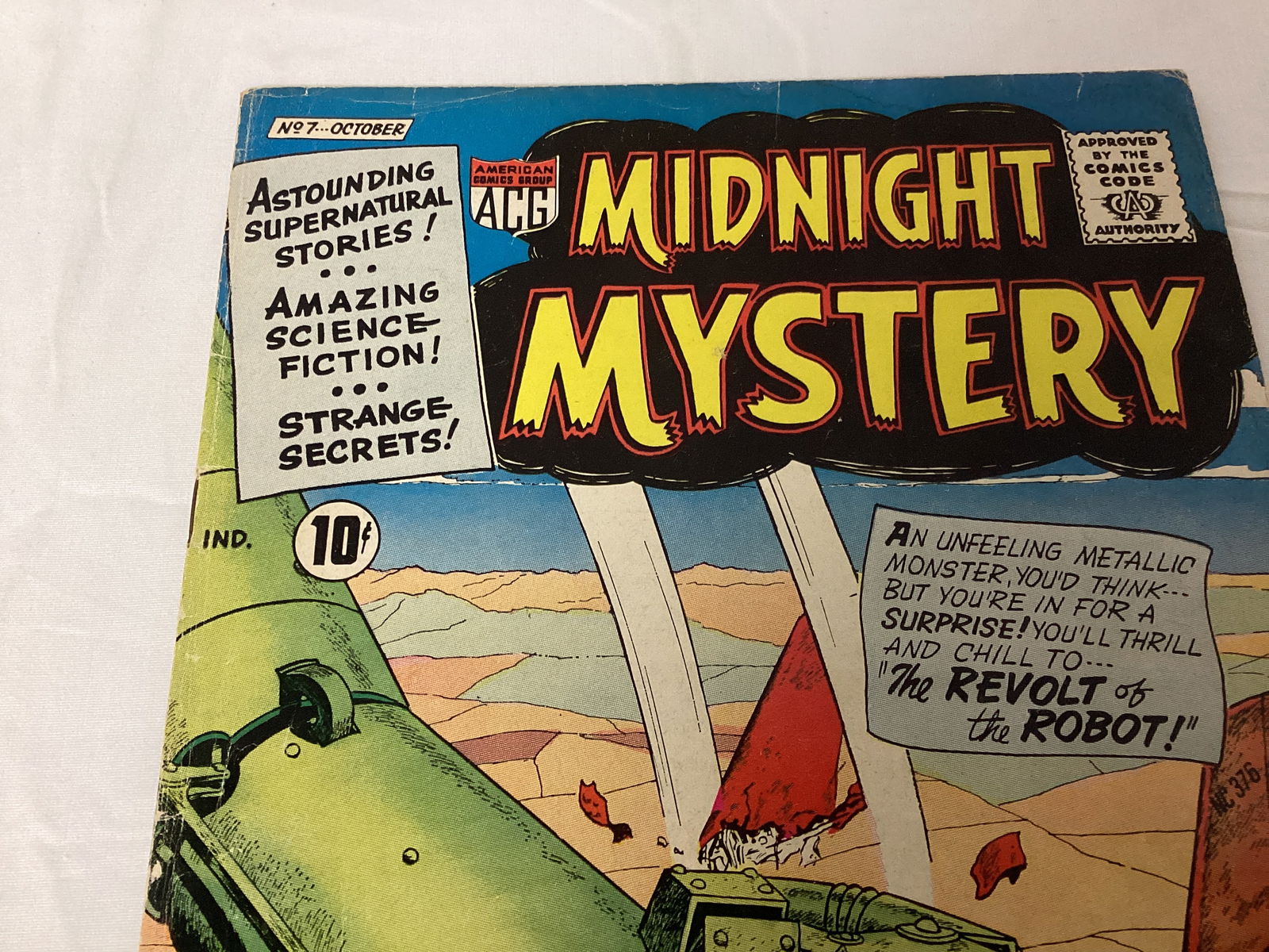Midnight Mystery 7 ACG Comic Book - 2
