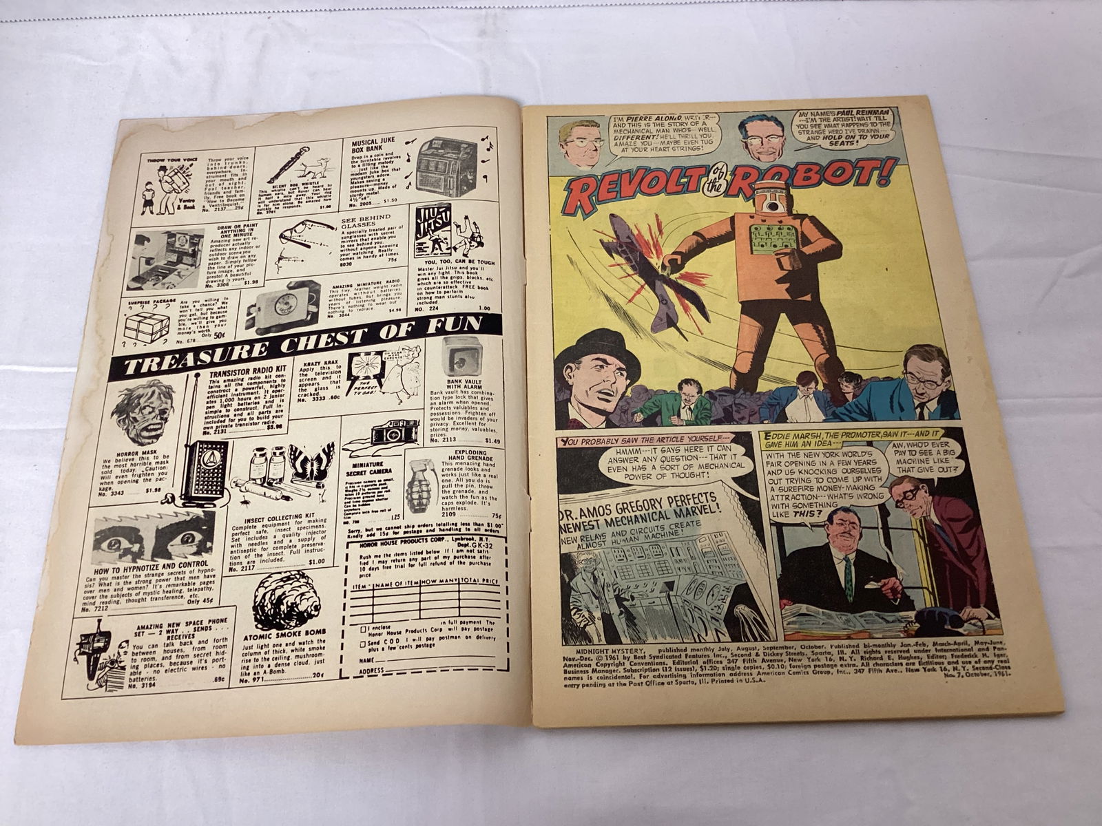 Midnight Mystery 7 ACG Comic Book - 6