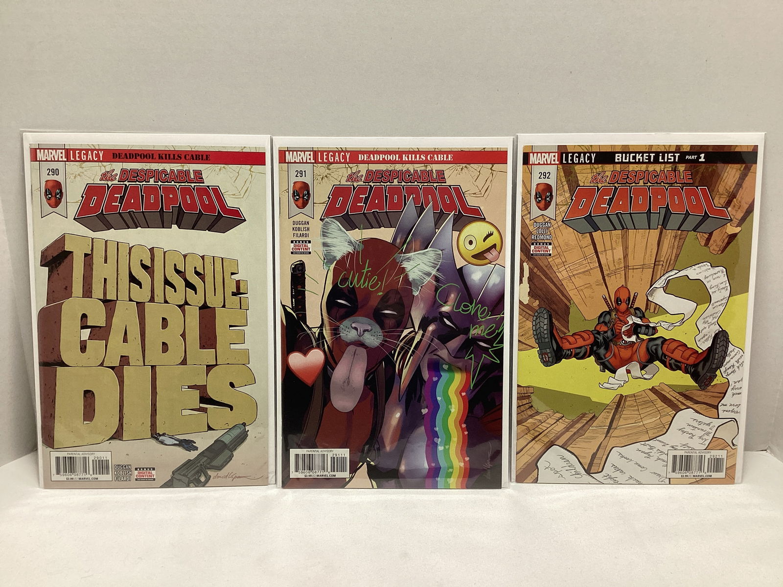 The Despicable Deadpool 290-292 Marvel Comic Books: .