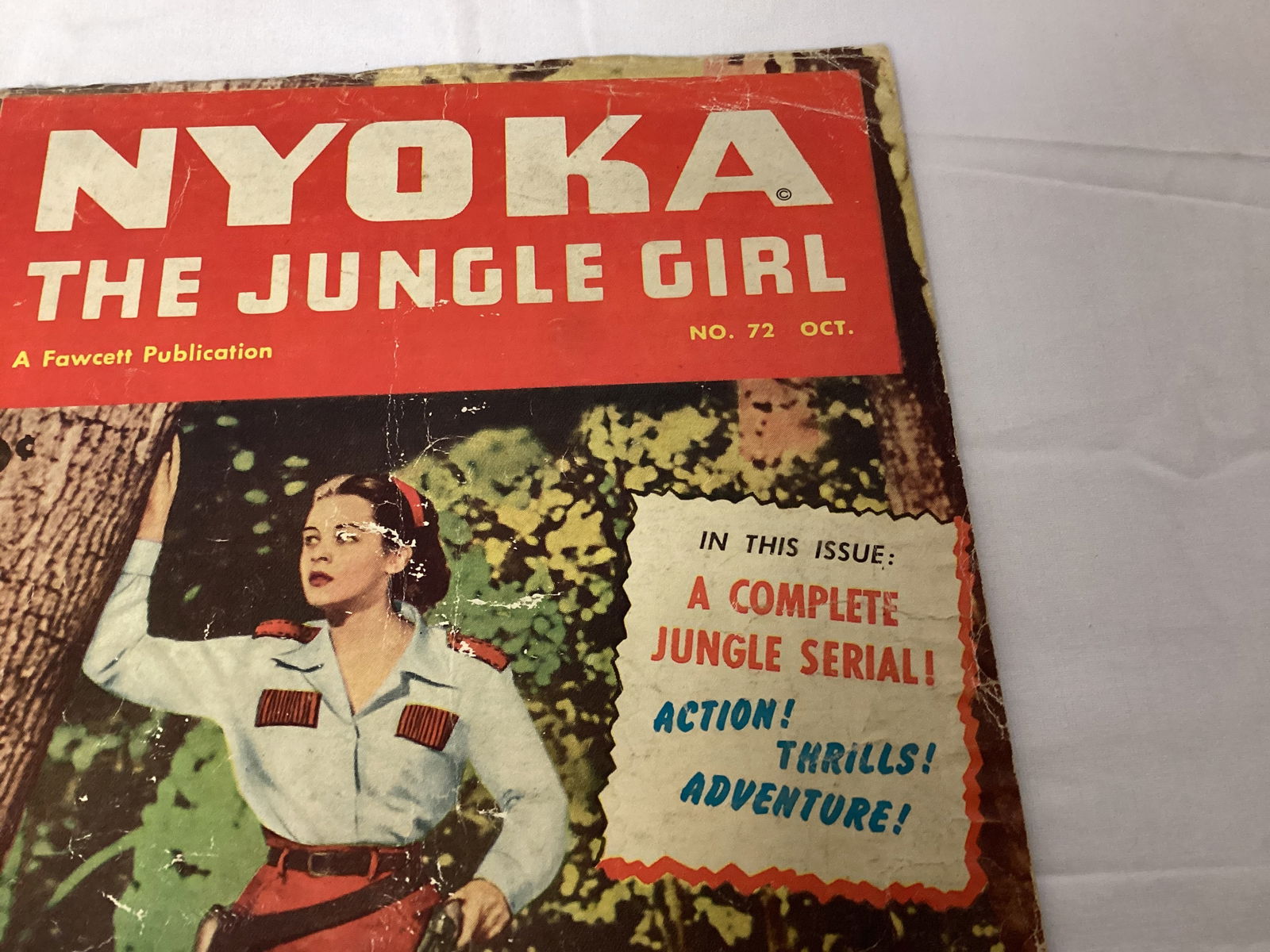 Nyoka the Jungle Girl 72 Fawcett Comic Book - 3
