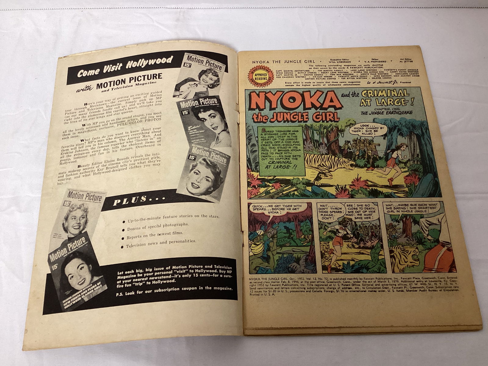 Nyoka the Jungle Girl 72 Fawcett Comic Book - 6