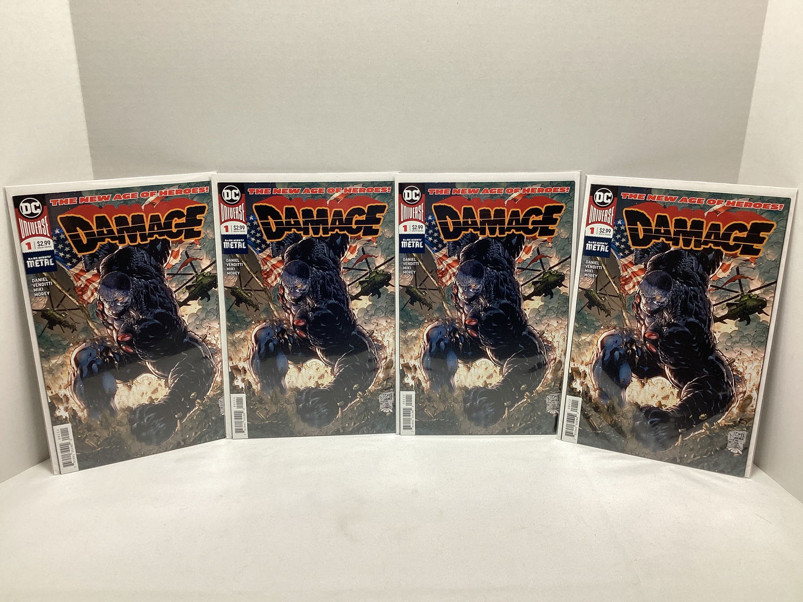 Four Damage 1 DC Comic Books: . 