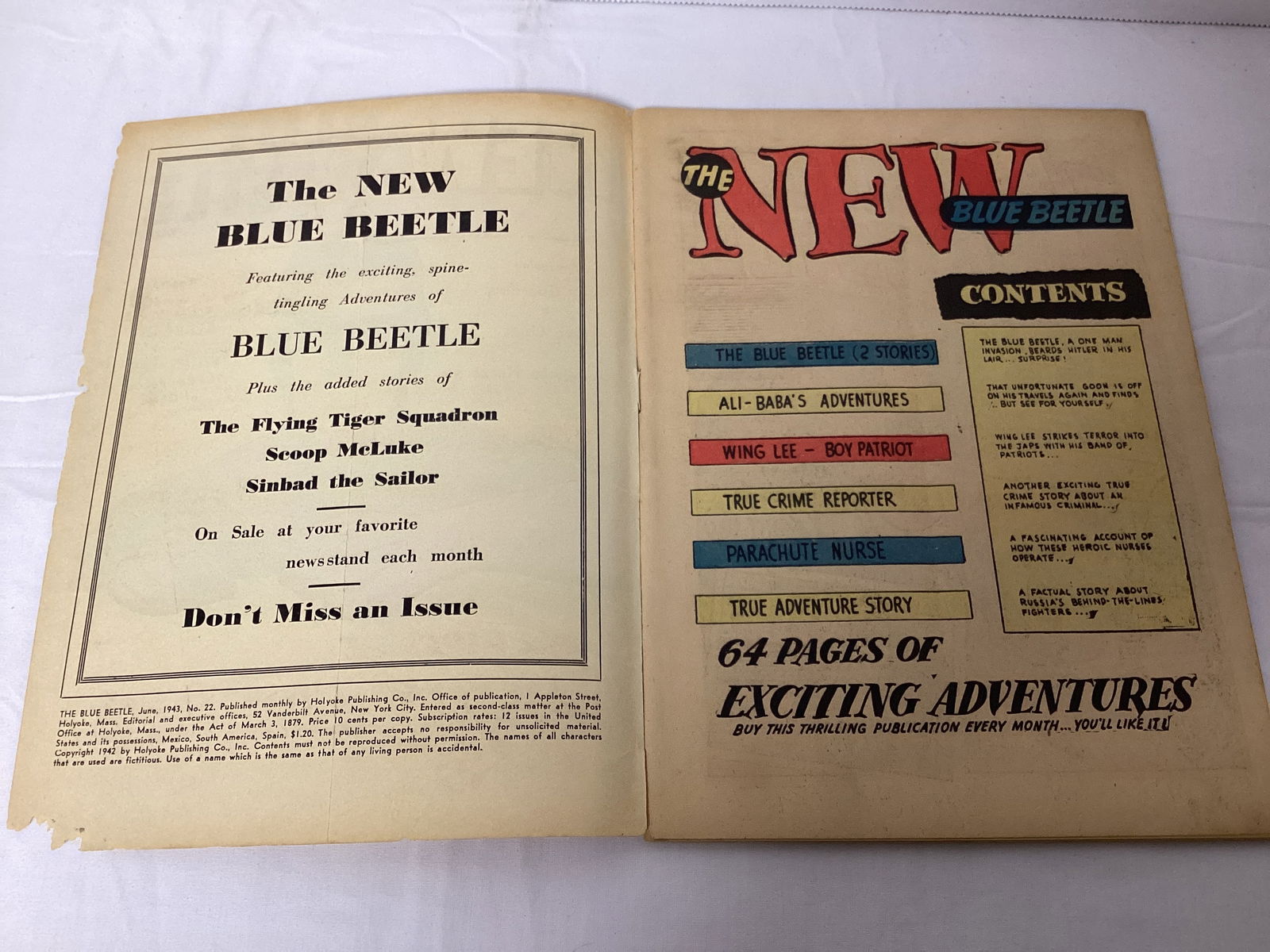 New Blue Beetle 22 Fox Comic Book - 6