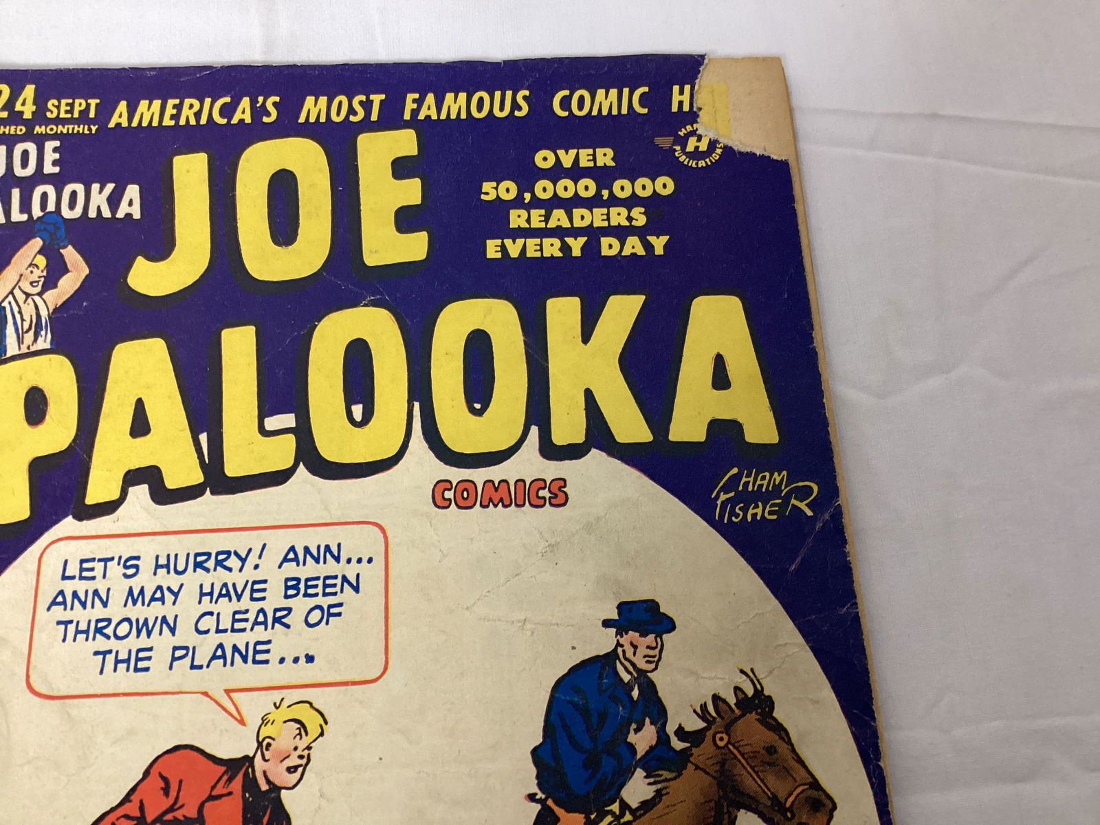 Joe Palooka Comics 24 Harvey Comic Book - 3