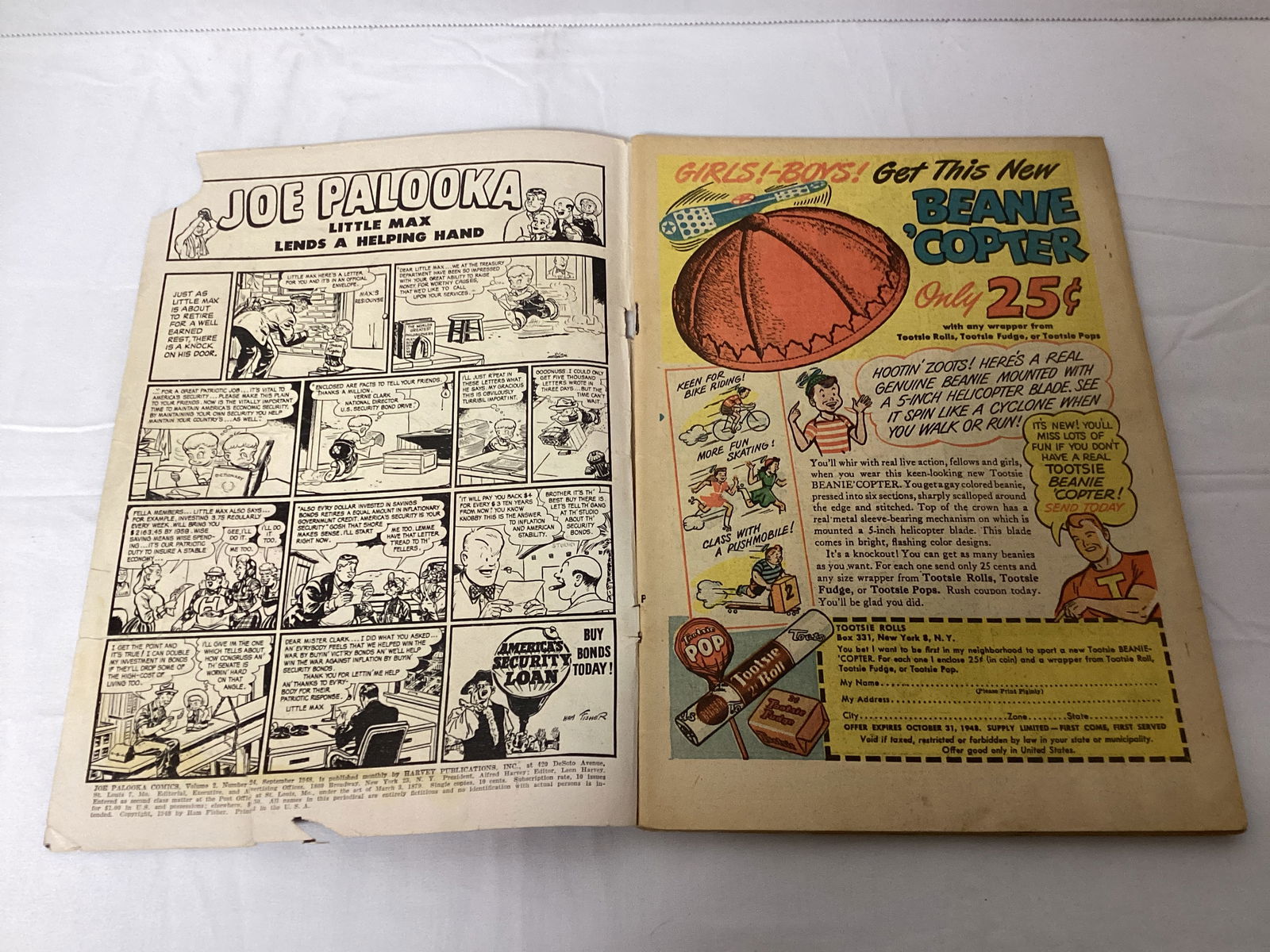 Joe Palooka Comics 24 Harvey Comic Book - 6