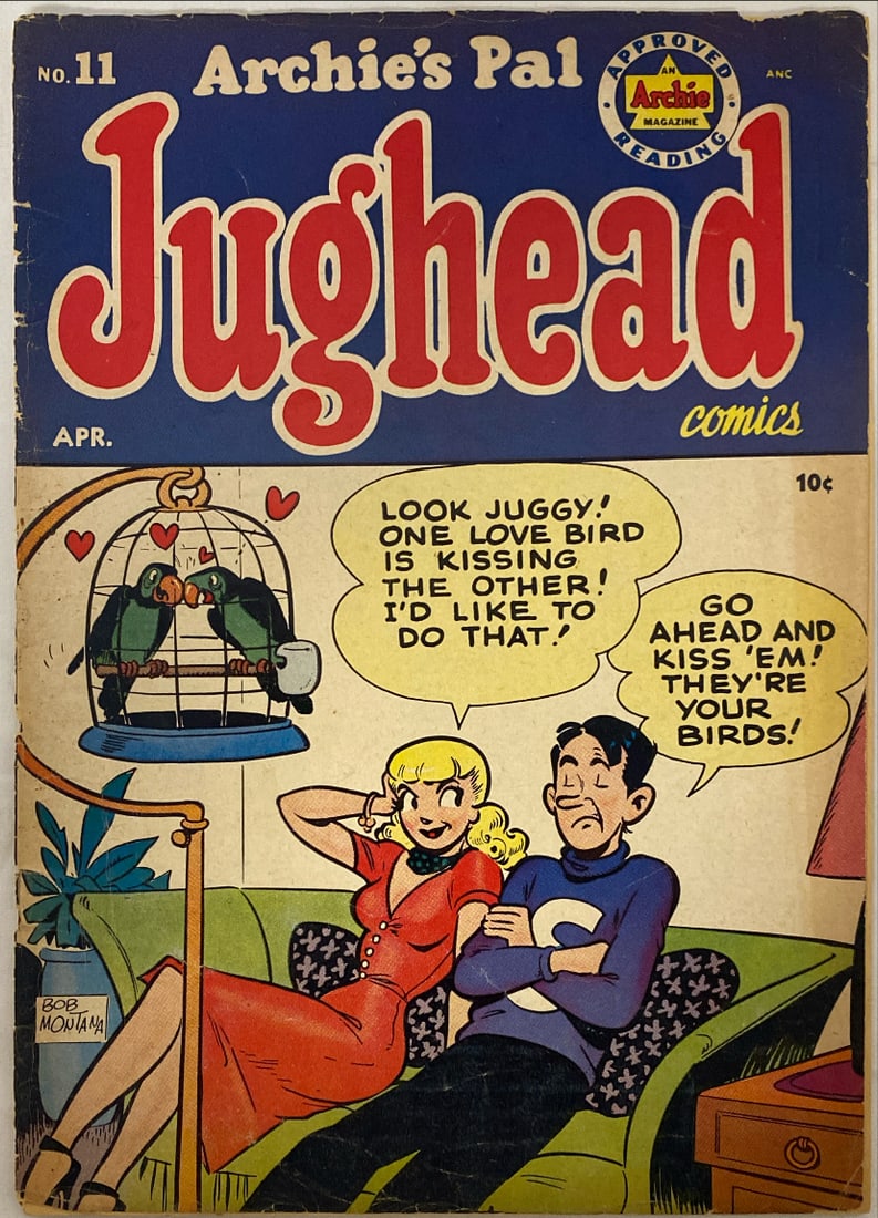 Archie's Pal Jughead 11 Comic Book: 1951, cover detached and split, Please preview and see all photos for condition