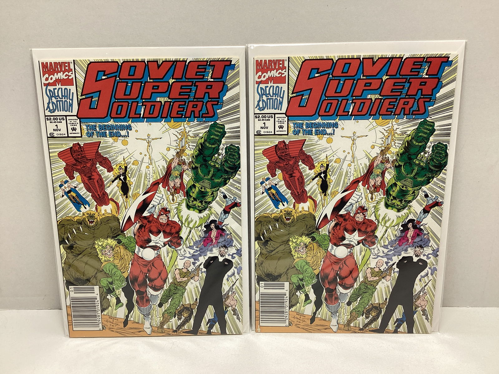 Two Soviet Super Soldiers 1 Marvel Comic Books: .