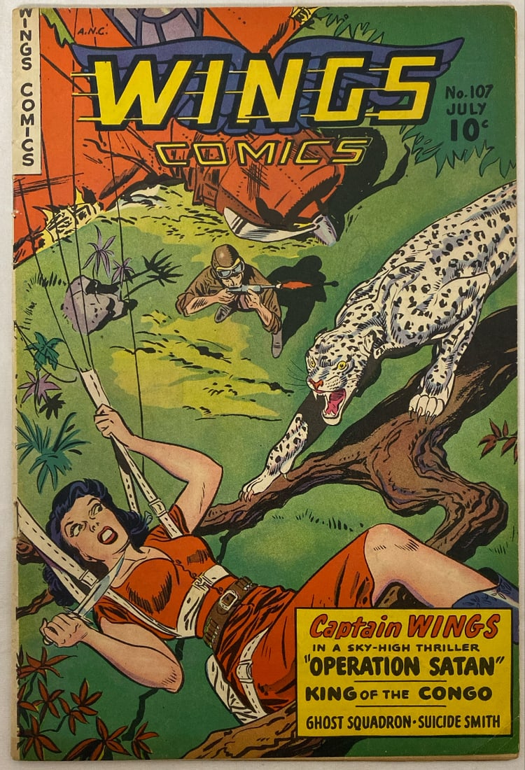 Wings Comics 107 Fiction House Comic Book (1 of 8)
