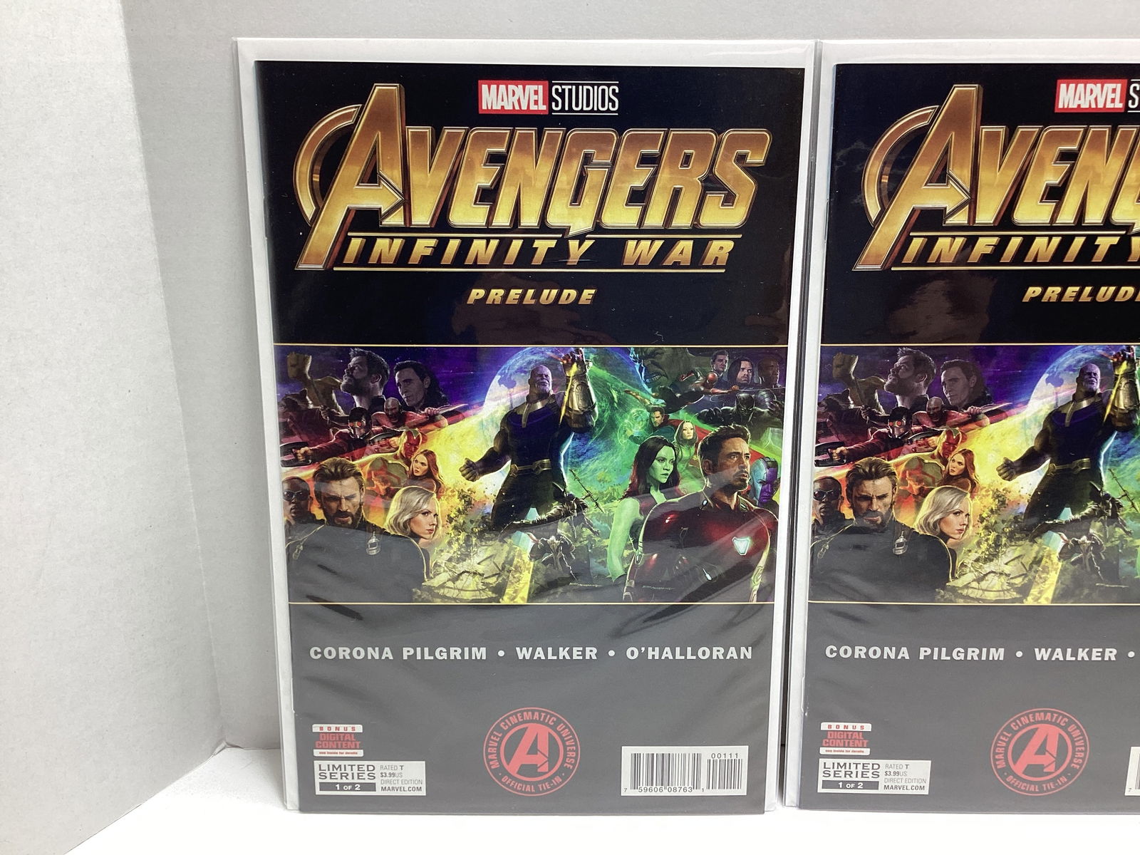 Three Avengers Infinity War Prelude 1 Marvel Comic Books - 2