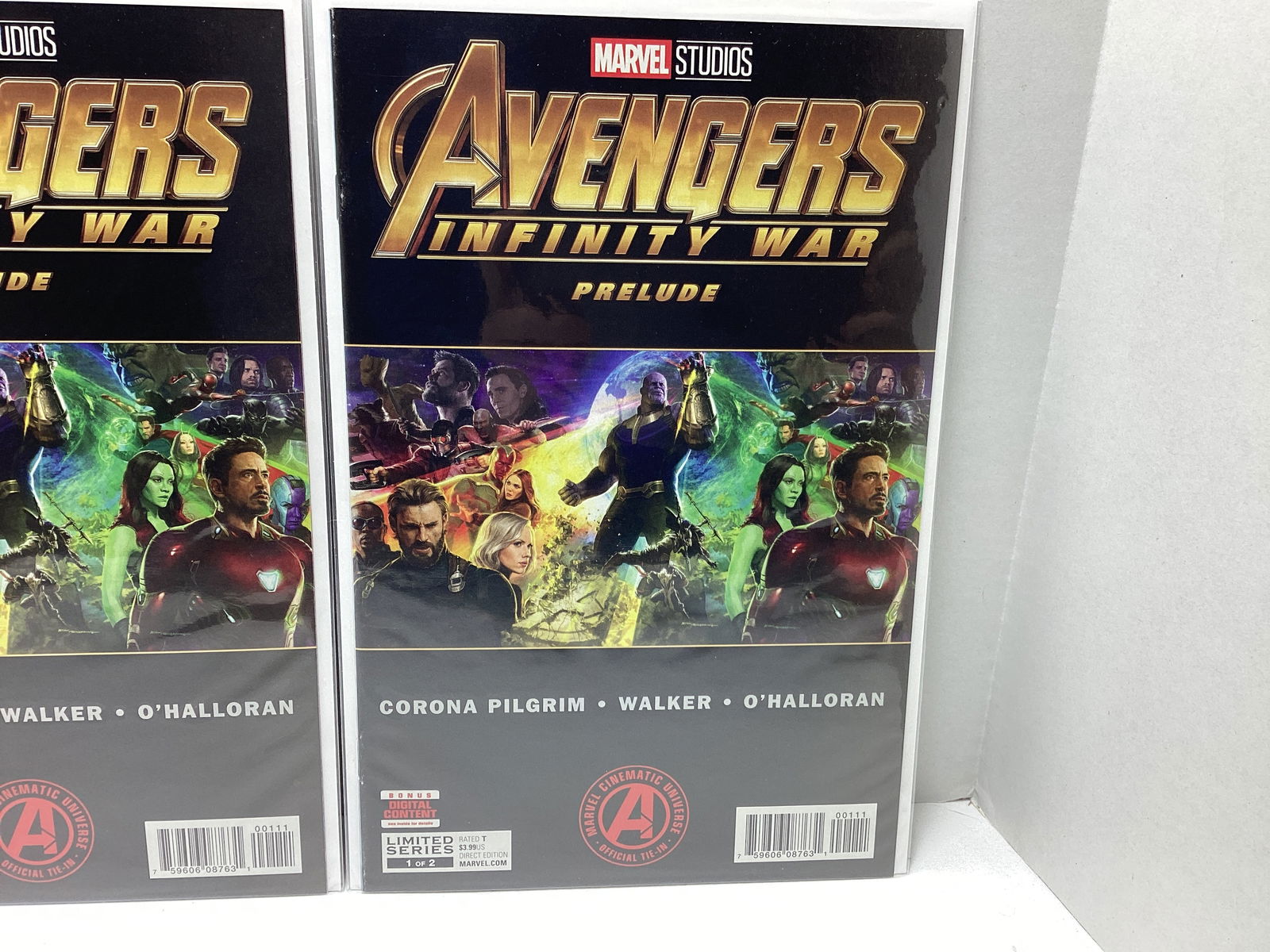 Three Avengers Infinity War Prelude 1 Marvel Comic Books - 4