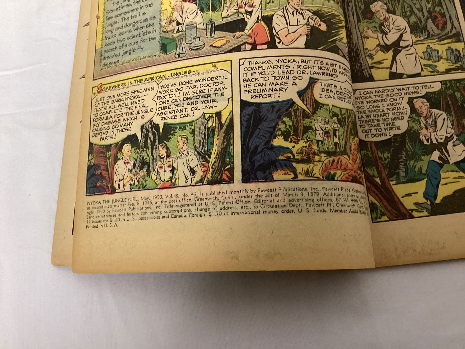 Nyoka the Jungle Girl 43 Fawcett Comic Book - 7
