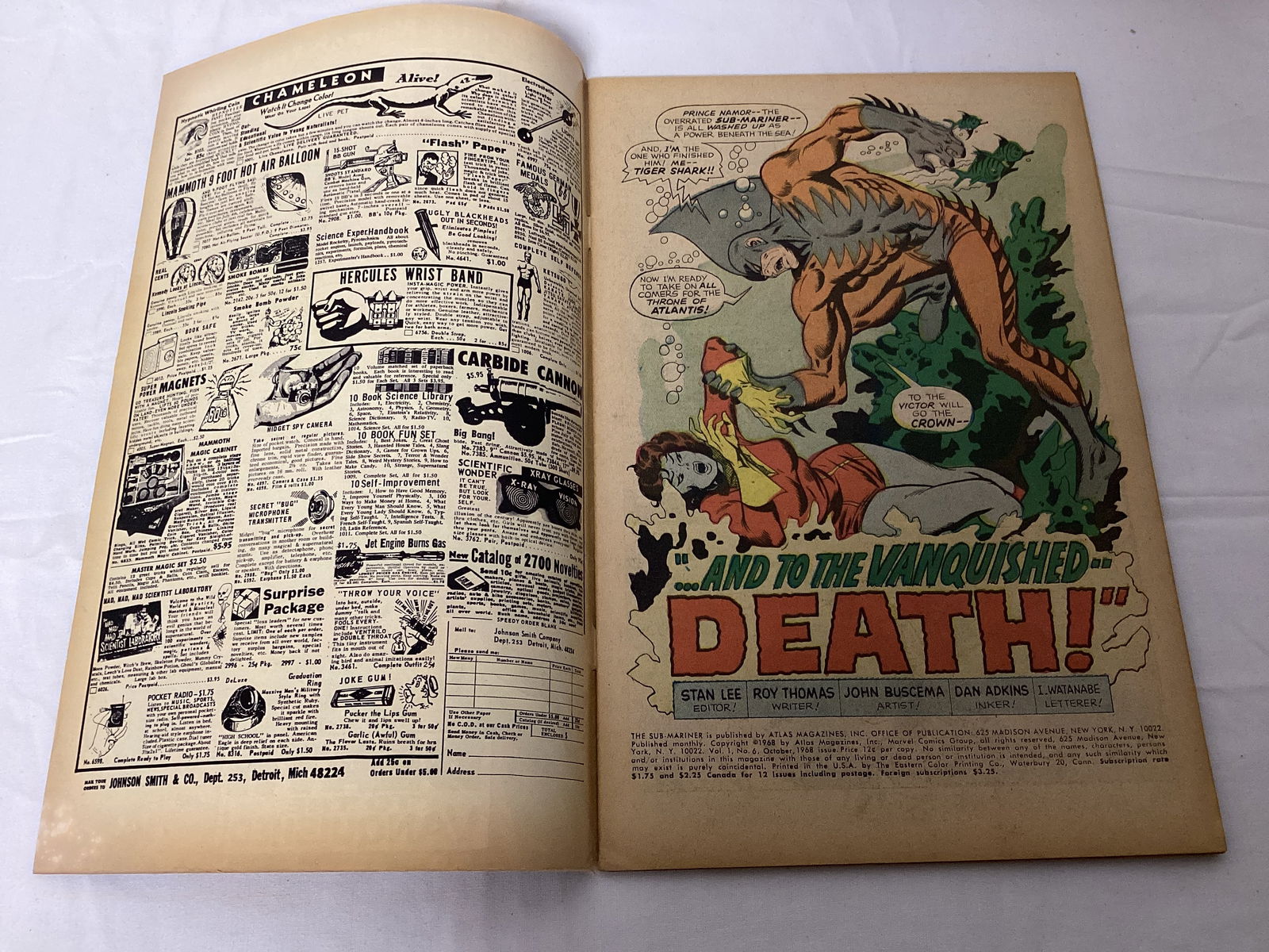 Prince Namor the Sub-Mariner 6 Marvel Comic Book - 6