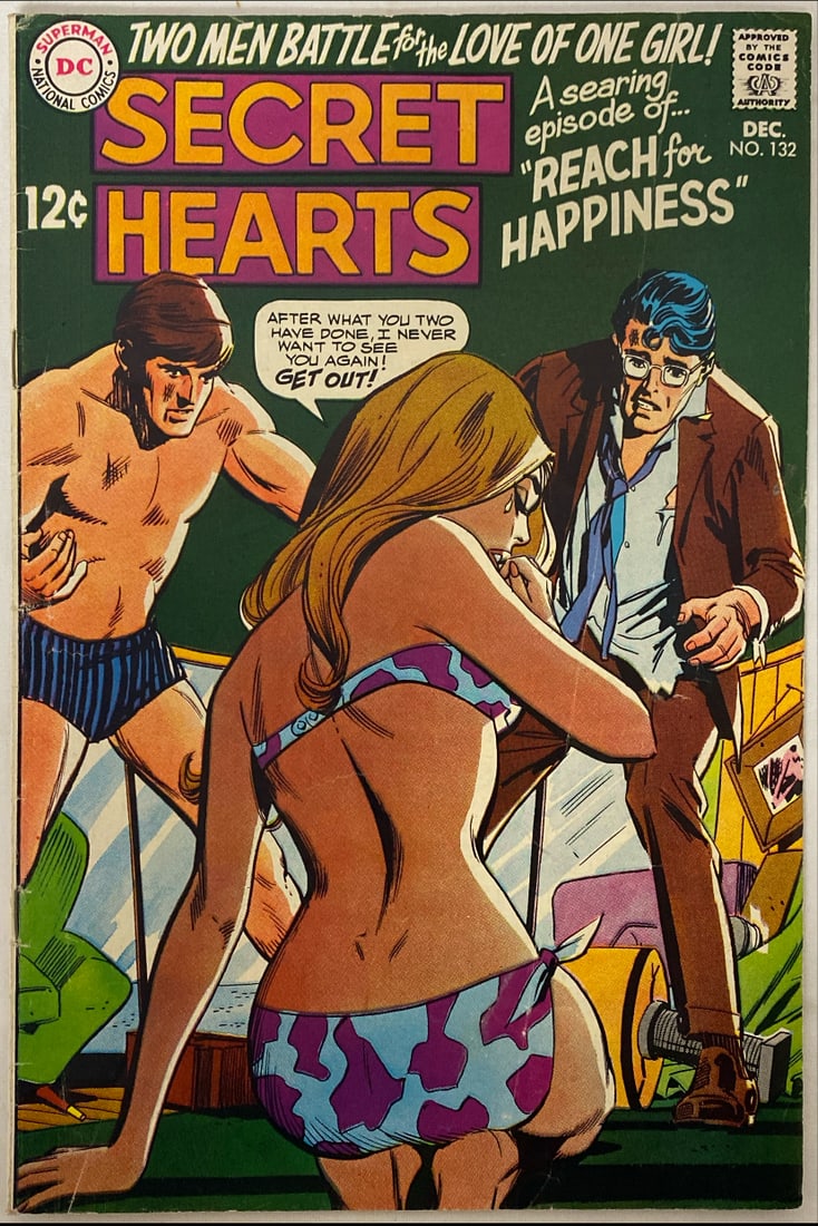 Secret Hearts 132 DC Comic Book: 1968, Please preview and see all photos for condition